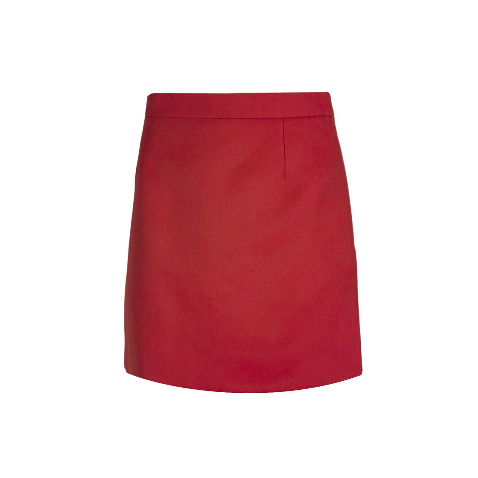 Louis Vuitton Louis Vuitton Red Mini Skirt Size 38 Size 27" / US 4 / IT 40 - 1 Thumbnail