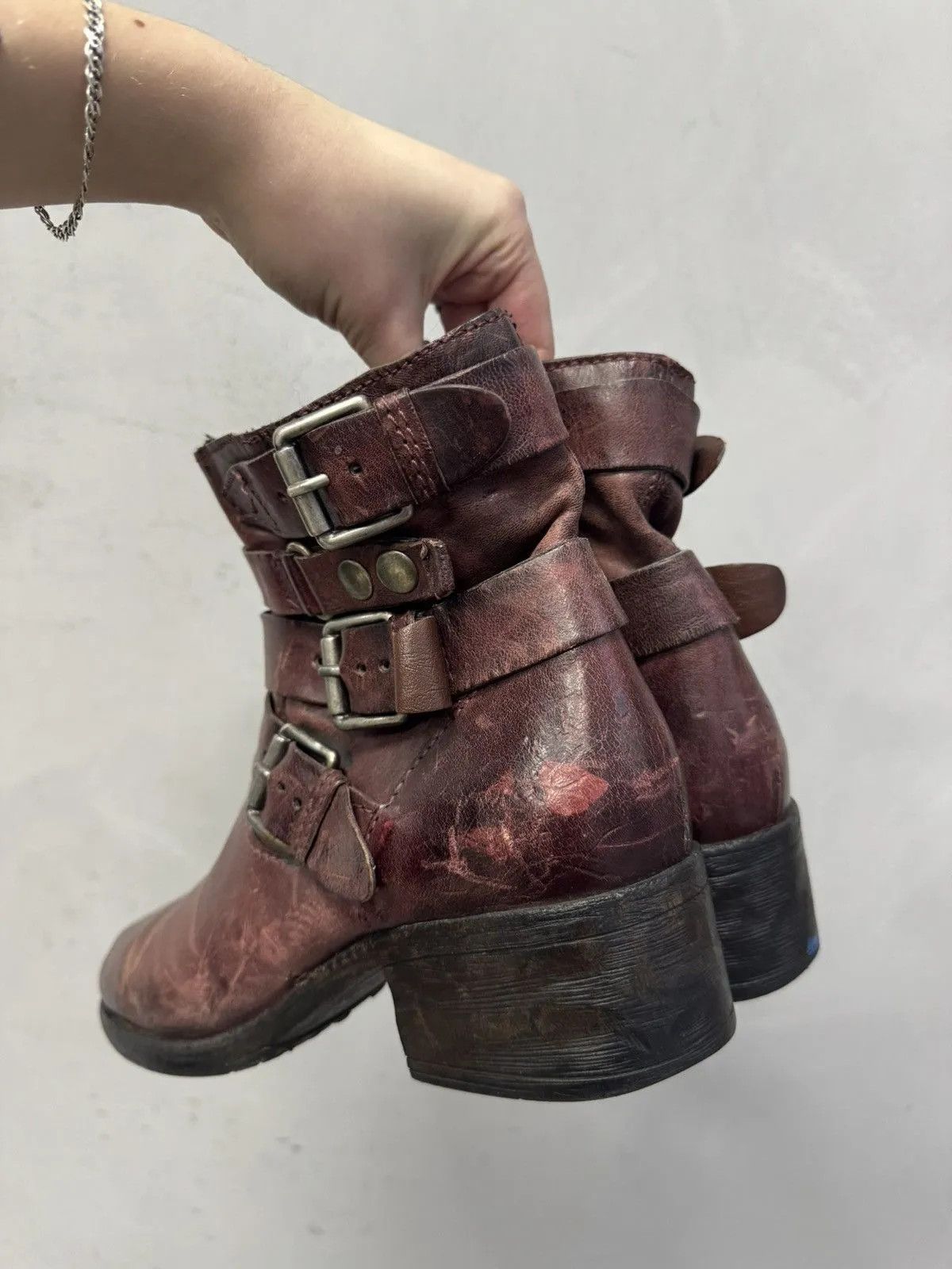 Schott Vintage Real Leather Boots Italy Hight Boots Size US 7 / EU 40 - 5 Thumbnail