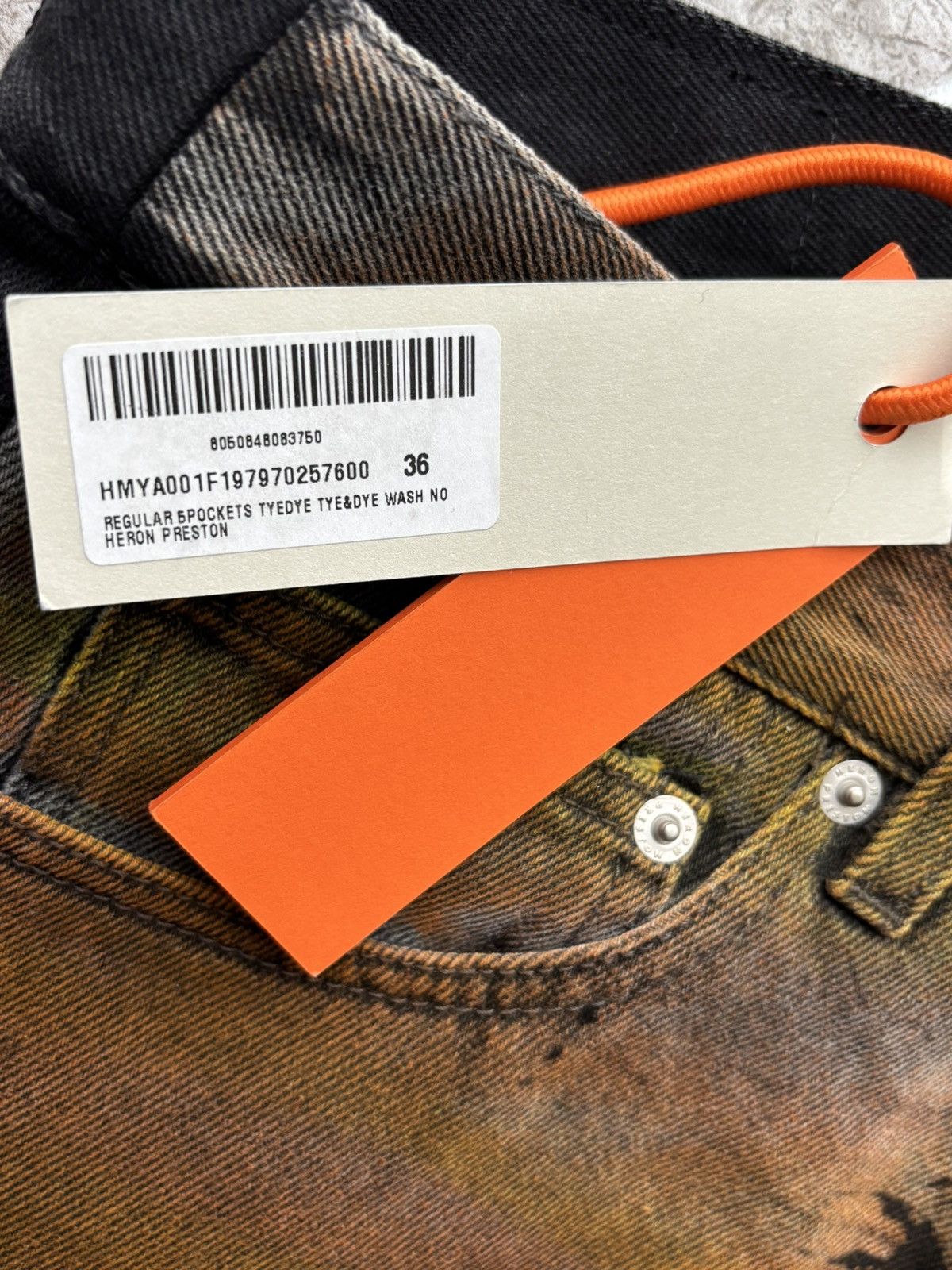 Heron Preston Heron Preston Tye-Dyed Black Jeans Size US 36 / EU 52 - 4 Thumbnail