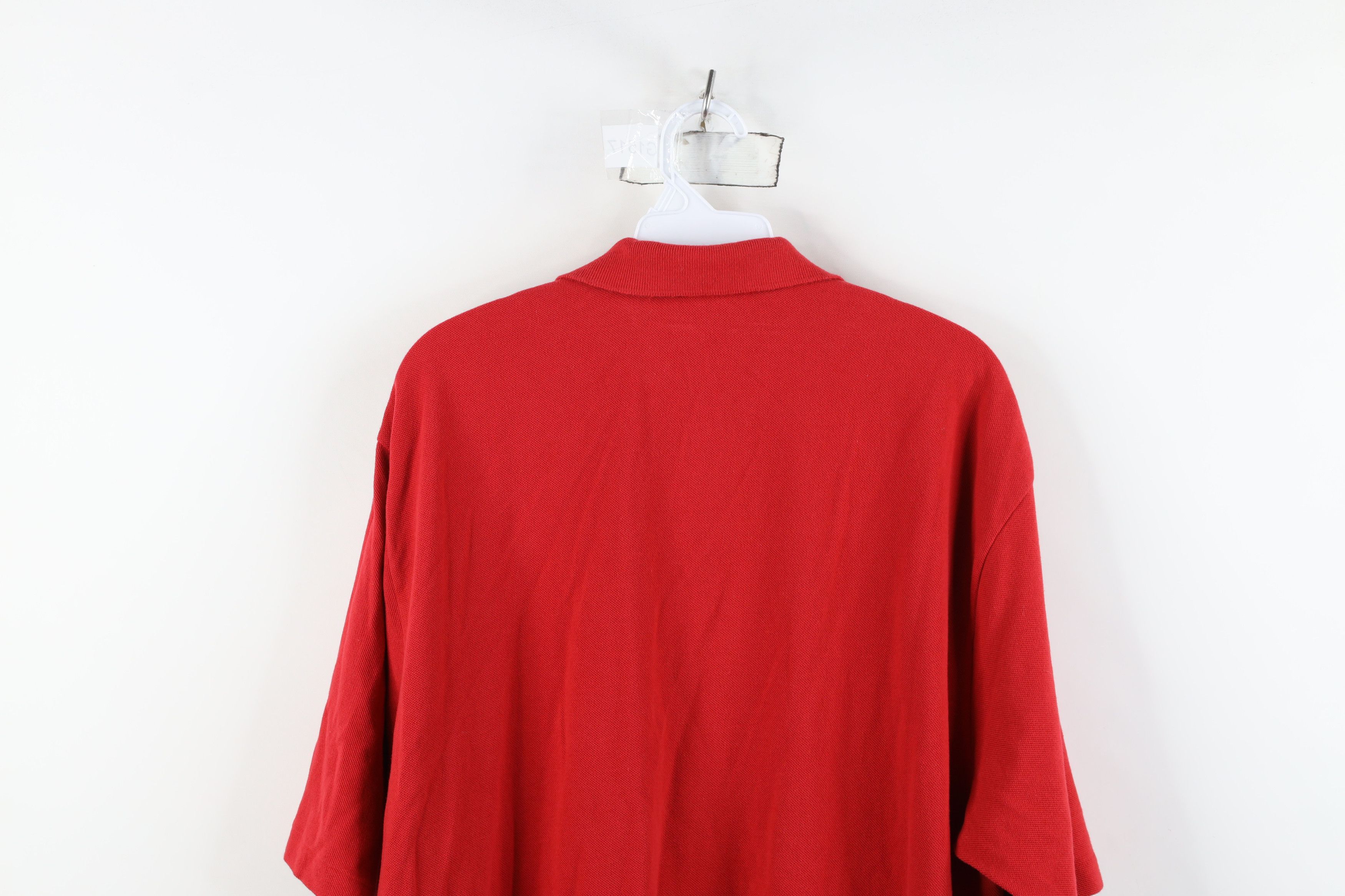 Ralph Lauren Vintage 90s Ralph Lauren Bear Collared Polo Shirt Red Cotton Size US XL / EU 56 / 4 - 12 Thumbnail