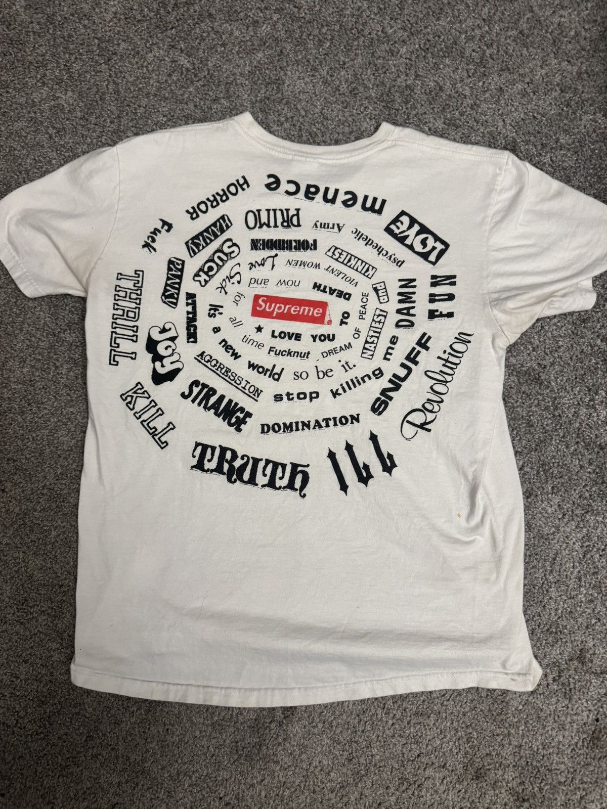 Supreme Supreme Spiral Tee Size US M / EU 48-50 / 2 - 2 Thumbnail