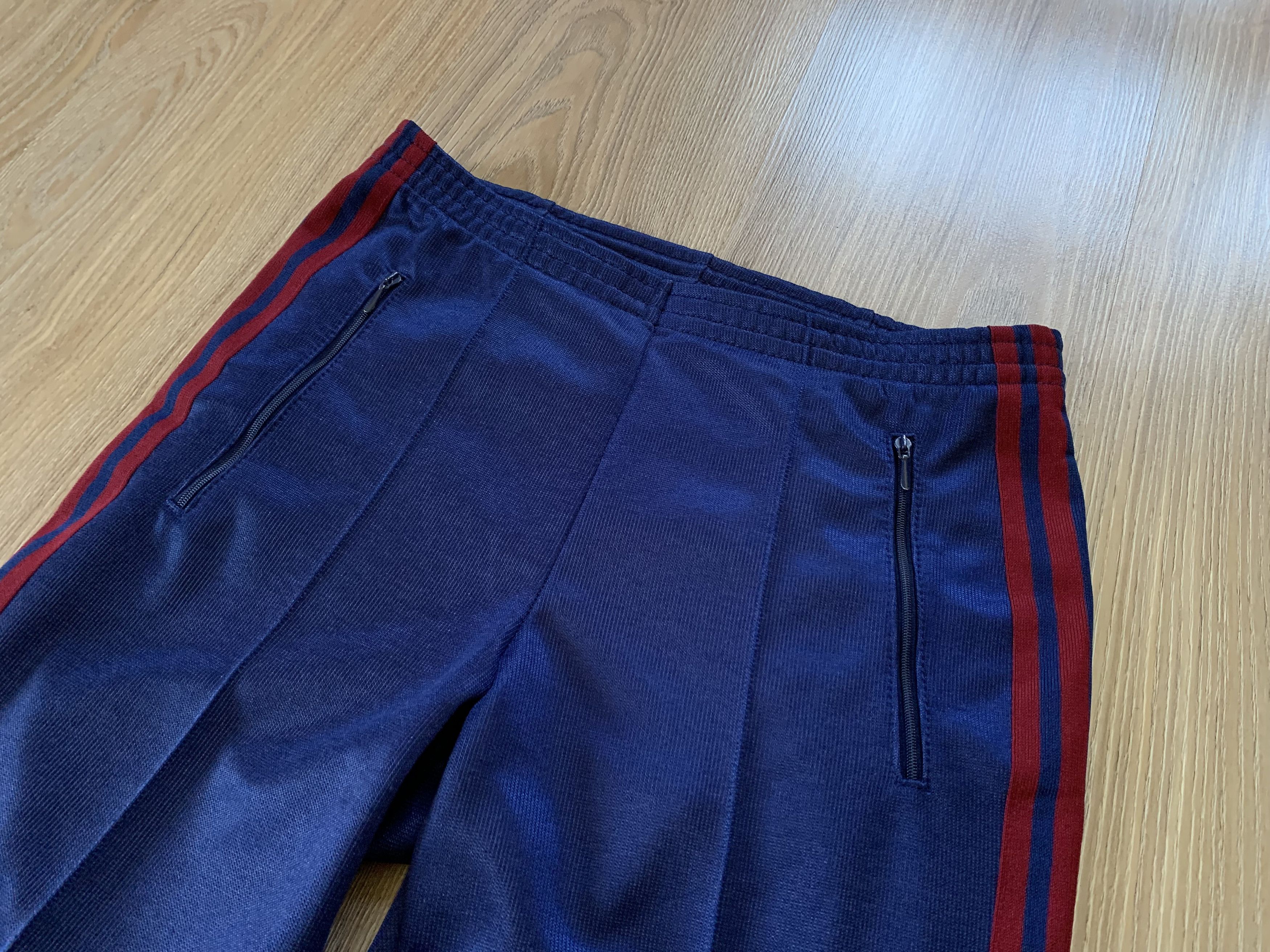 Handmade × Vintage Men’s Handmade Retro Blue Track Pants 80s Size US 30 / EU 46 - 4 Thumbnail