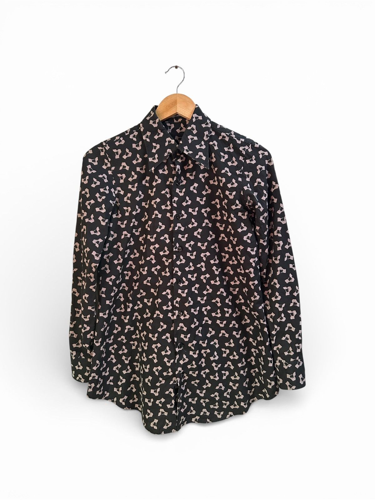Lad Musician Archive FW2007 Geometric Print Button Up Shirt Size US S / EU 44-46 / 1 - 2 Thumbnail