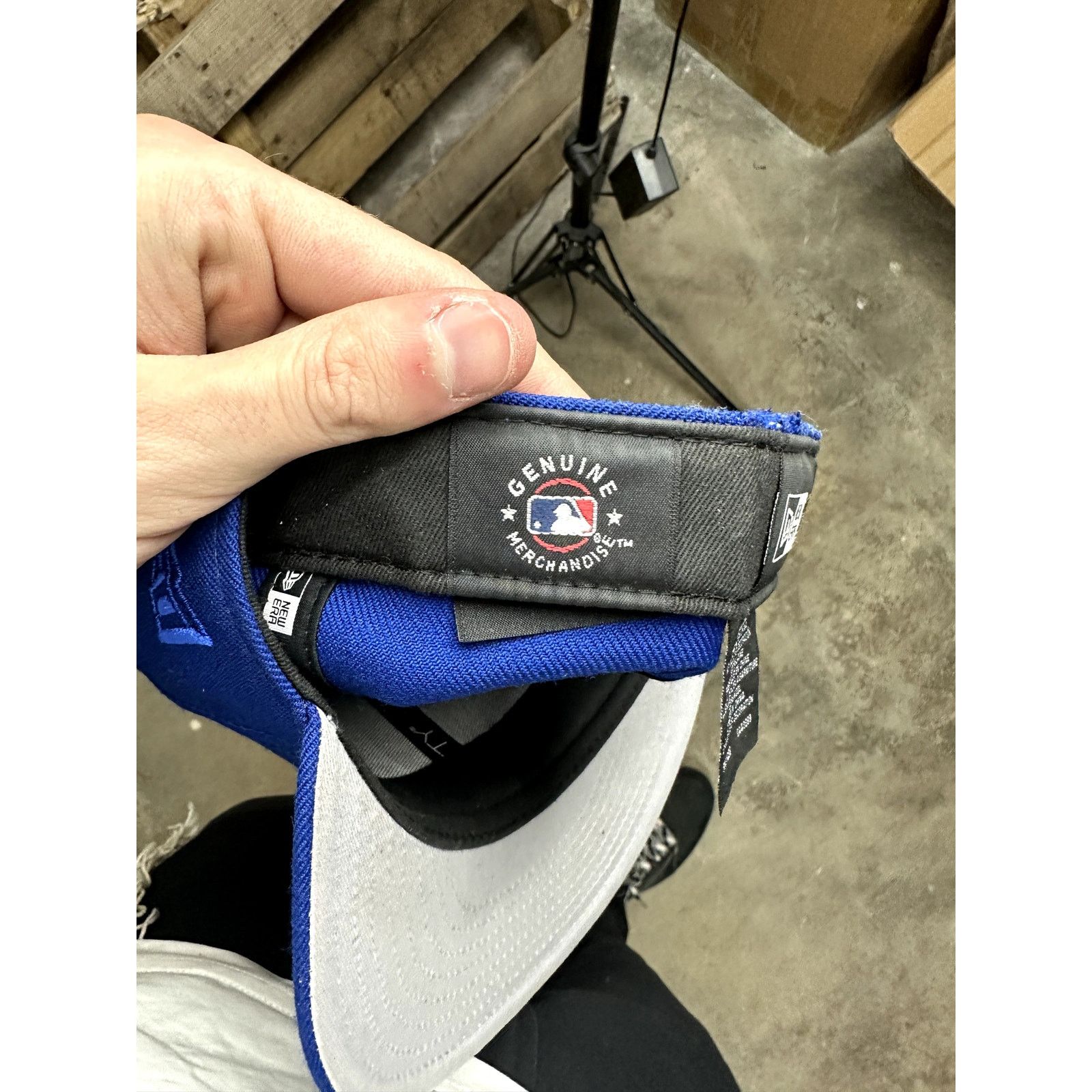New Era Mets Cap Blue 7 1/4 Used Size ONE SIZE - 5 Thumbnail