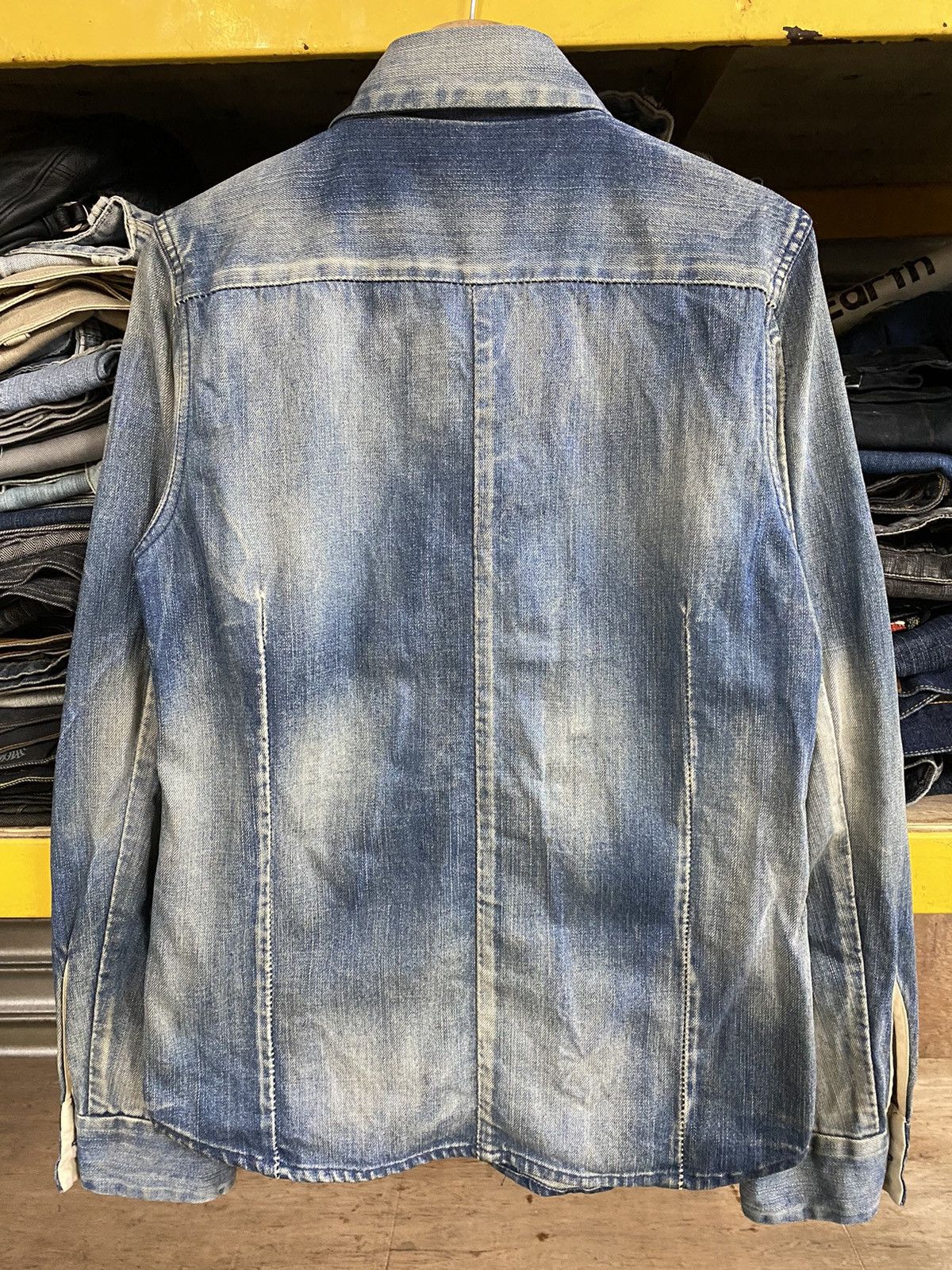 Hysteric Glamour × If Six Was Nine × Japanese Brand Japanese Rusty Garedia Distressed Denim Jacket Size US M / EU 48-50 / 2 - 8 Thumbnail
