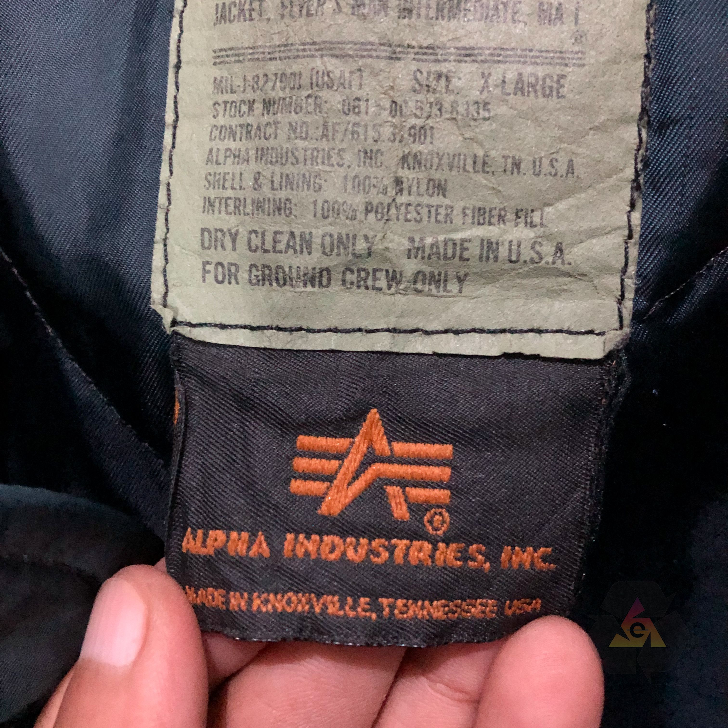 Alpha Industries Vintage Alpha Industries Flayer's Mil-J-82790J USAF MA-1 Size US XL / EU 56 / 4 - 11 Thumbnail