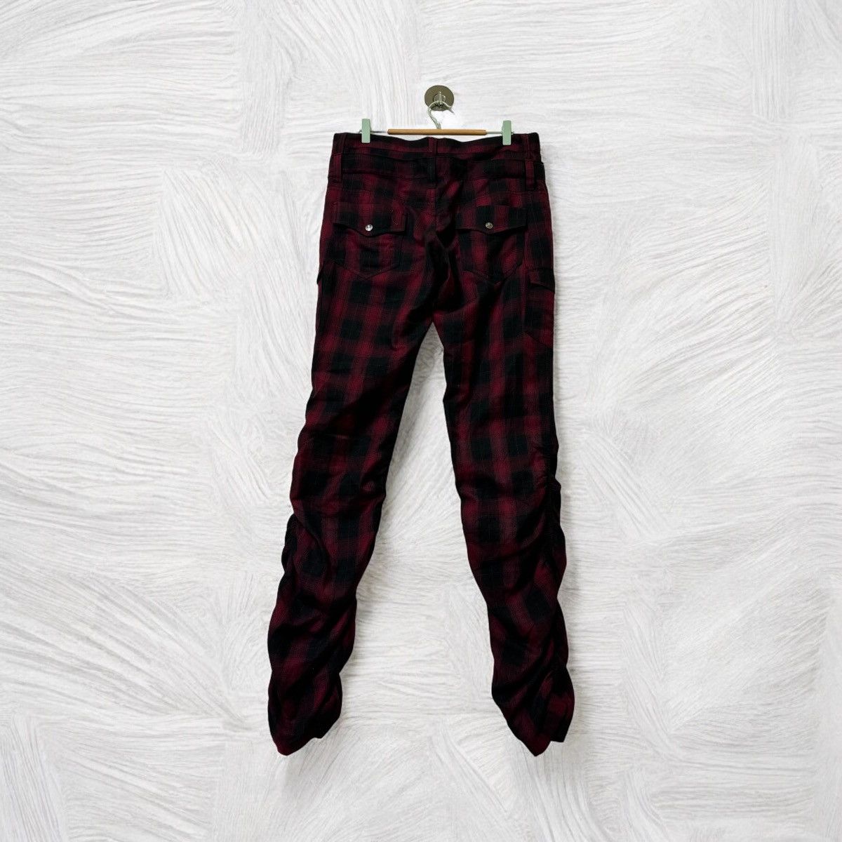 Hysteric Glamour × If Six Was Nine × Japanese Brand VINTAGE PLAID TARTAN DOUBLE FOCUS STACKED PANT Size US 34 / EU 50 - 2 Thumbnail