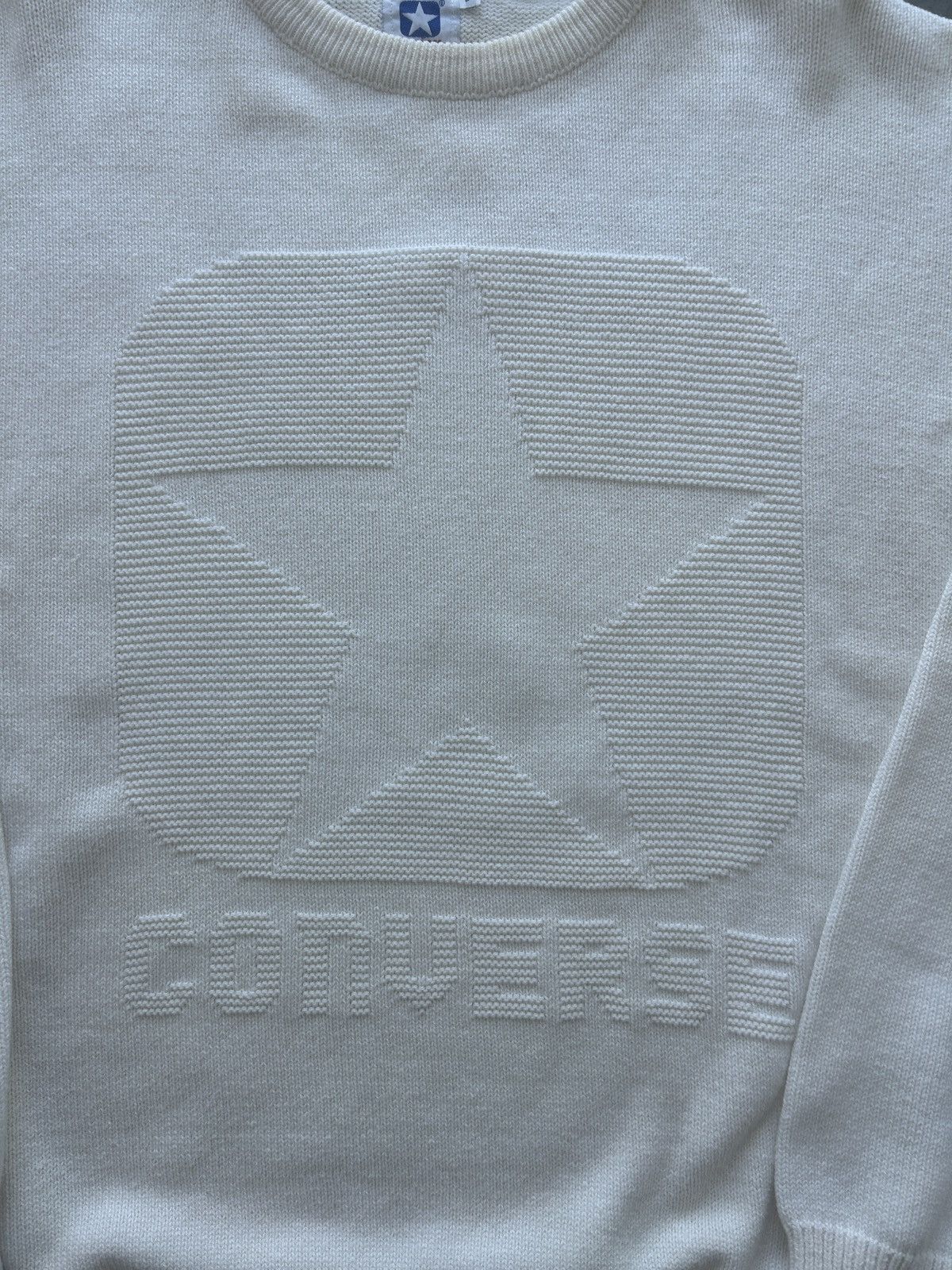 Converse × Vintage Vintage 90s Converse Star Knit Sweater Size US XL / EU 56 / 4 - 3 Thumbnail