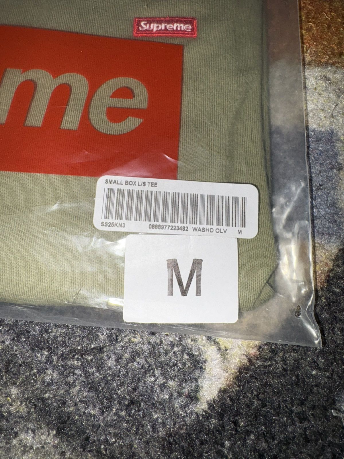 Supreme Supreme Small Box L/S Tee Olive Size US M / EU 48-50 / 2 - 5 Thumbnail