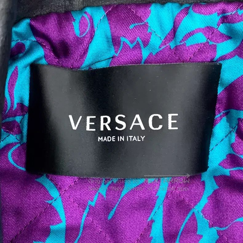 Versace Versace Black distressed leather biker jacket Size US M / EU 48-50 / 2 - 5 Thumbnail