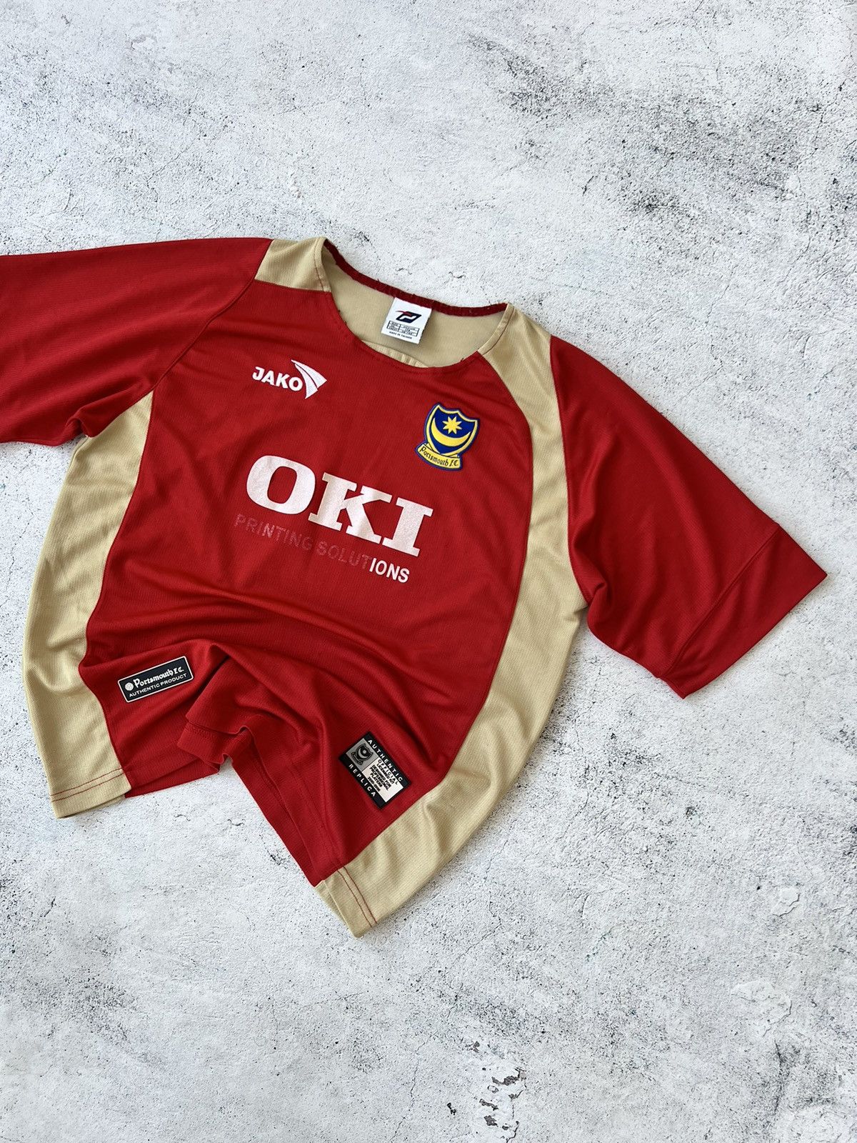 Vintage 🩸RARE🩸 Jako Portsmouth 2005/2006 Vintage Jersey Size US M / EU 48-50 / 2 - 2 Thumbnail