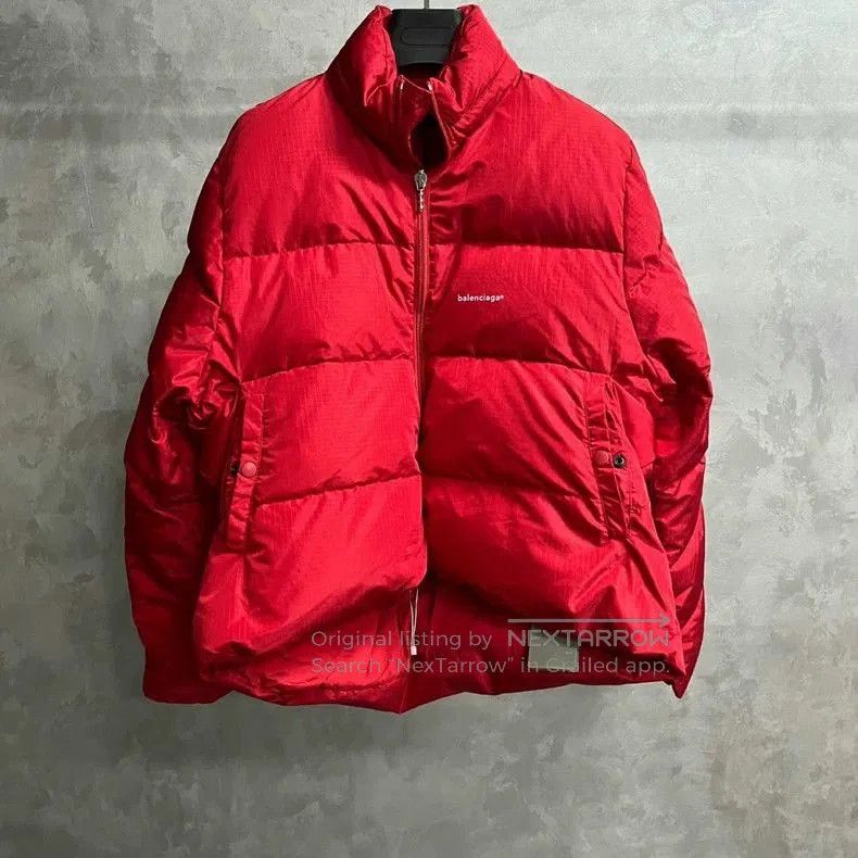 Balenciaga Balenciaga Red Logo Down Jacket. Size US M / EU 48-50 / 2 - 1 Thumbnail