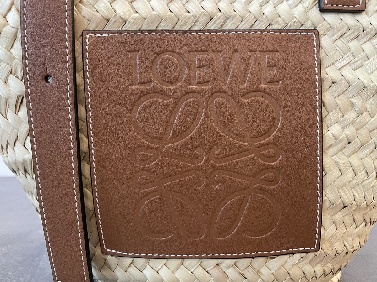 Loewe Large basket bag in palm leaf and calfskin Size ONE SIZE - 2 Thumbnail