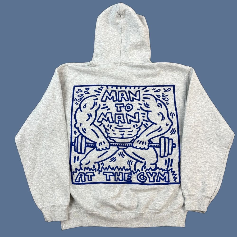 Ripple Junction Ripple Junction Keith Haring Hoodie Mens M Gray Pullover Graphic Print Sweatshirt Shirt Size US M / EU 48-50 / 2 - 1 Thumbnail