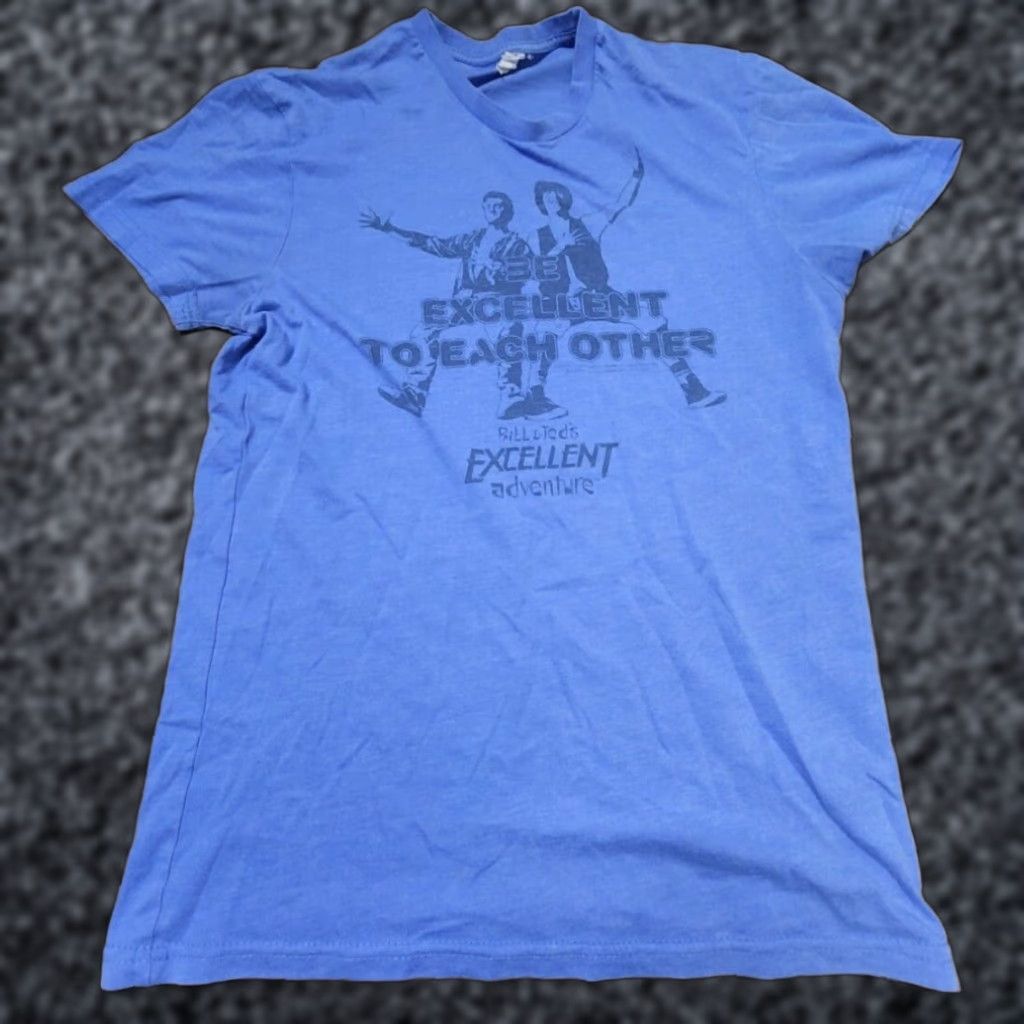 Gildan Bill And Teds Excellent Adventure Graphic T Shirt Distressed Blue S Mens Size US S / EU 44-46 / 1 - 1 Thumbnail