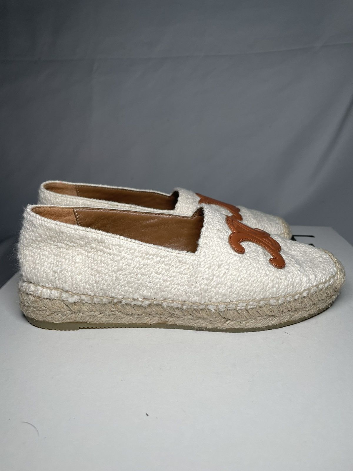 Celine Celine Leather Triomphe Les Espadrilles Size US 5 / IT 35 - 3 Thumbnail