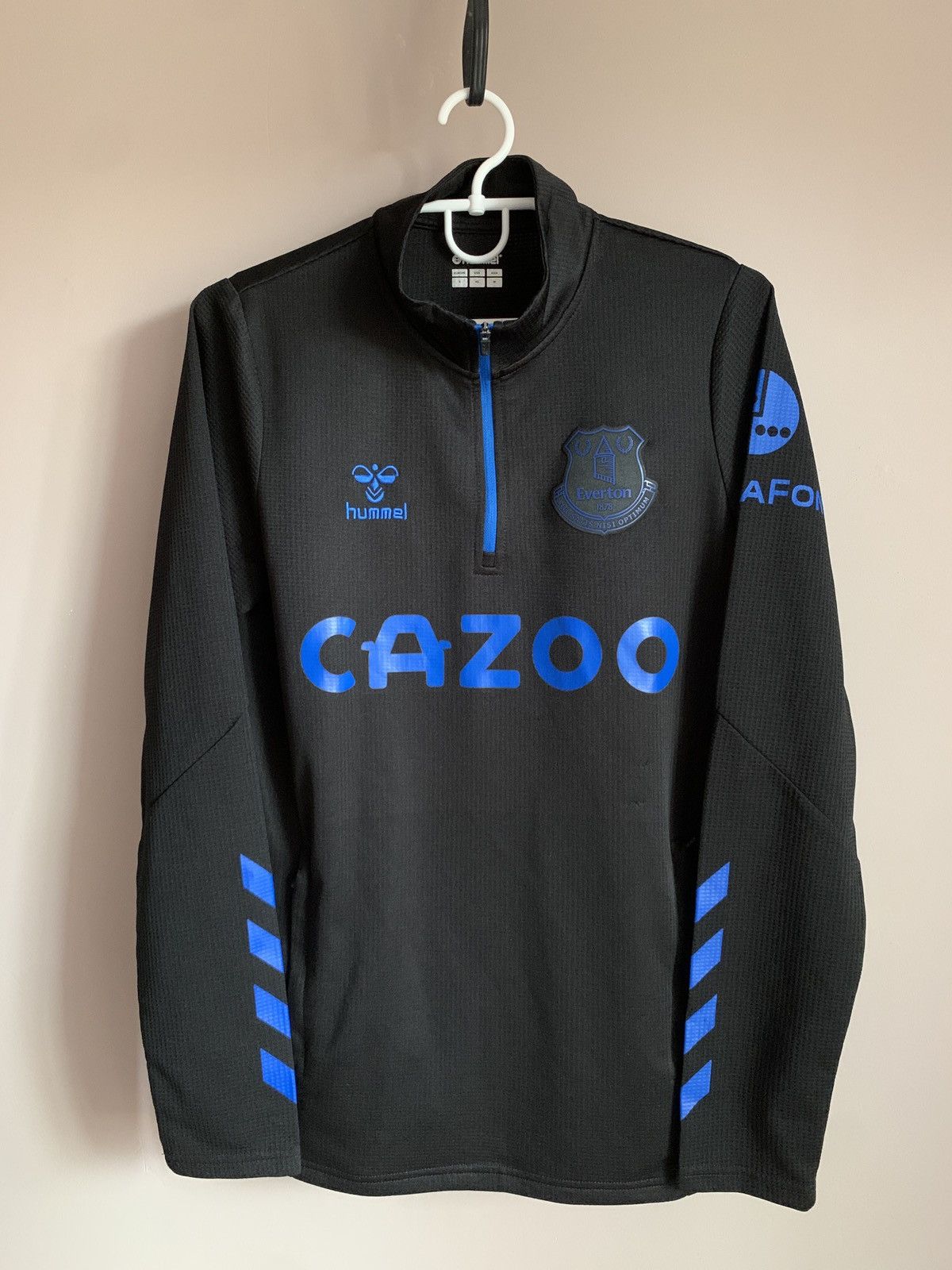 Hummel Everton 1/3 Zip Pullover Football Sweatshirt Hummel Soccer S Size US S / EU 44-46 / 1 - 1 Thumbnail