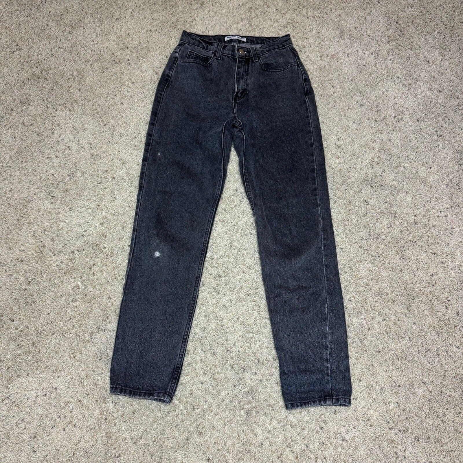 American Apparel American Apparel Womens Jeans Black Straight Leg Baggy Pants Size 42" / US 20 - 7 Thumbnail