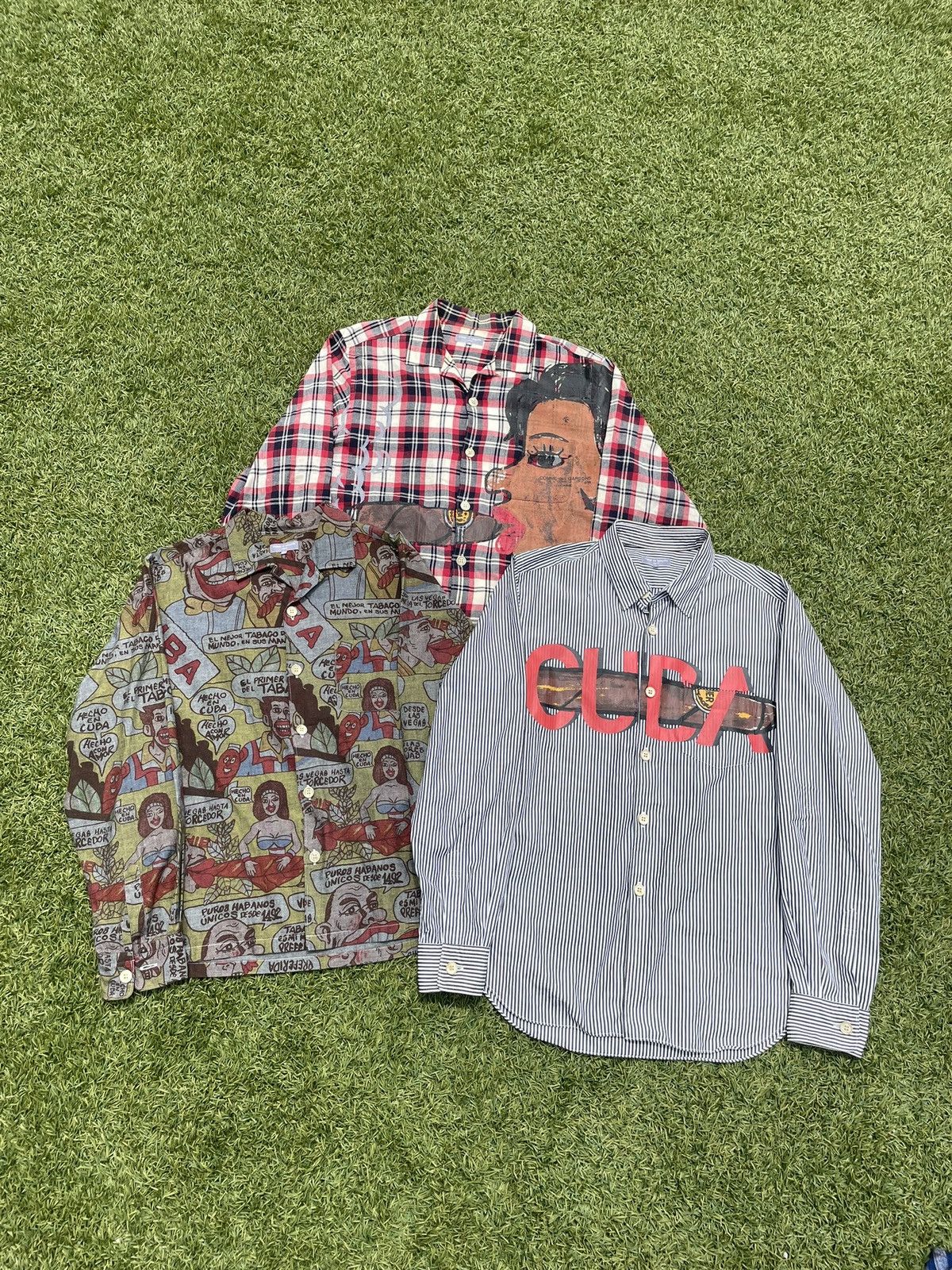 Comme des Garcons AD2002 Comme Des Garçons Homme Cuban Plaid Button Up Size US M / EU 48-50 / 2 - 6 Thumbnail