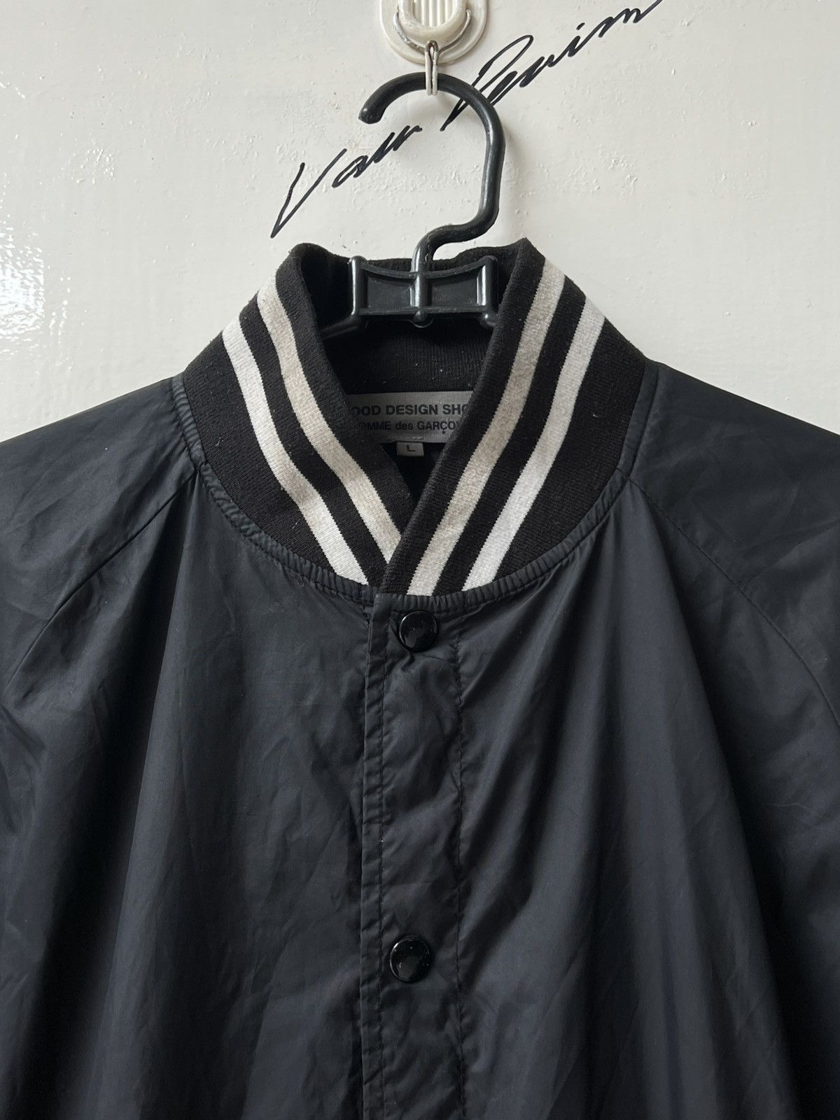 Comme des Garcons CDG COMME des GARCONS Black Varsity Jacket Size US L / EU 52-54 / 3 - 4 Thumbnail