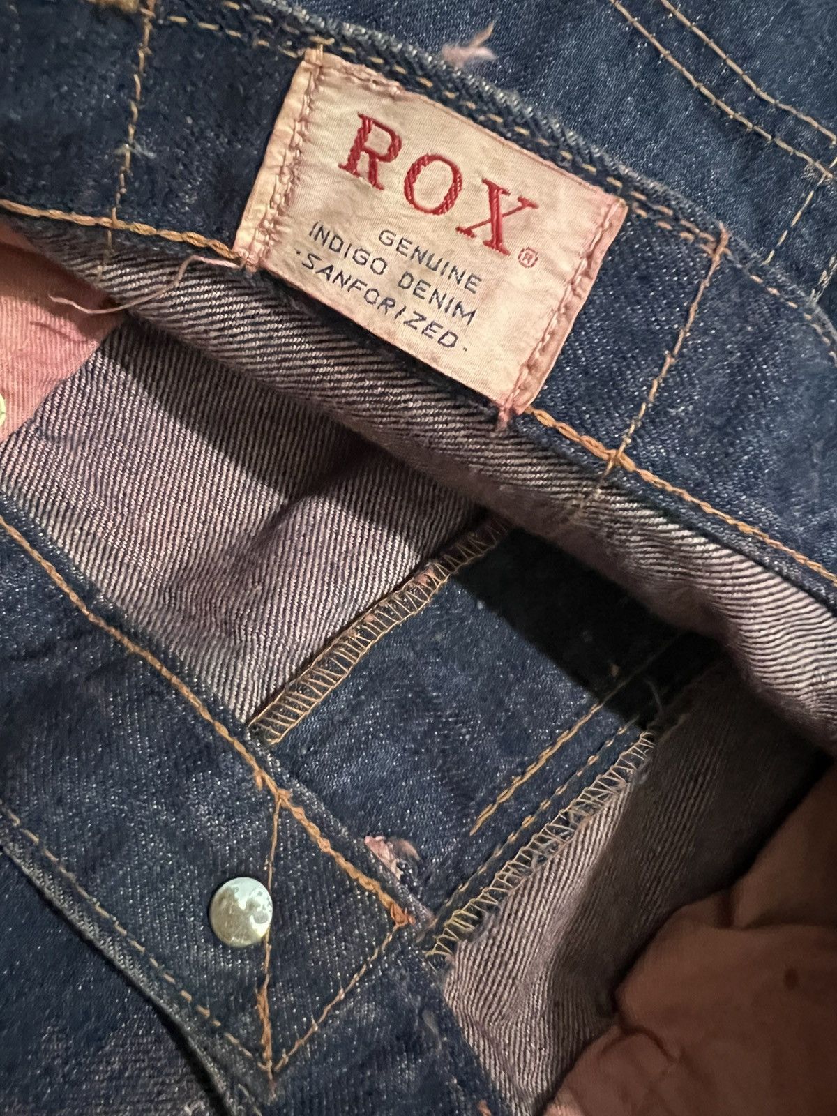 If Six Was Nine × Japanese Brand × Le Grande Bleu (L.G.B.) Vtg ROX distressed denim pants Size US 31 - 6 Thumbnail