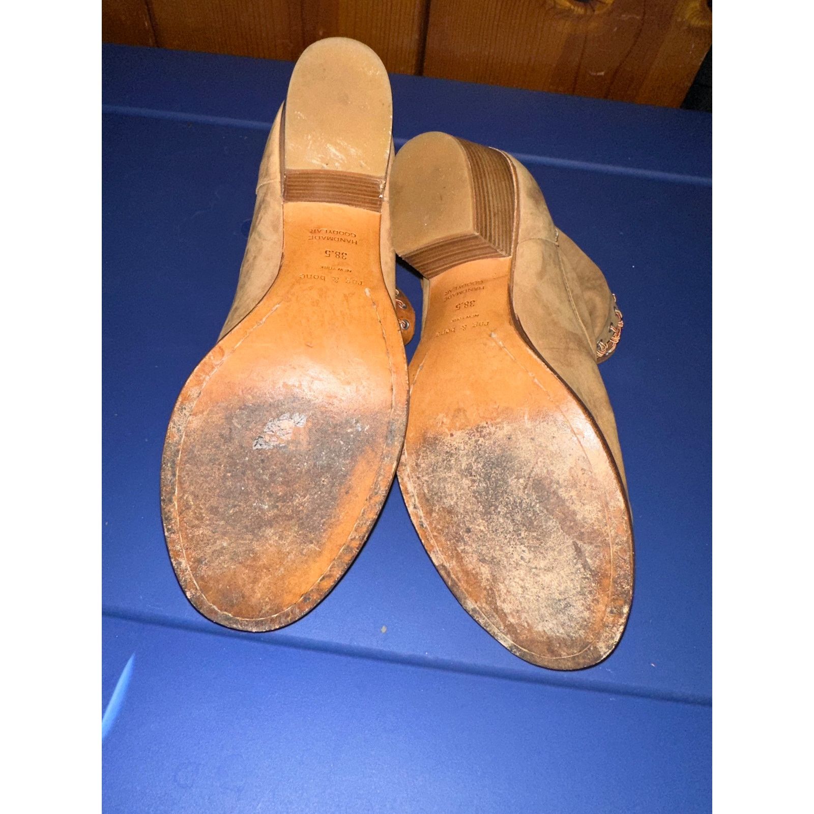 Rag & Bone RAG & BONE SUEDE WHIPSTITCHED ANKLE BOOTS BOOTIES 8.5 Size US 8.5 / IT 38.5 - 4 Thumbnail