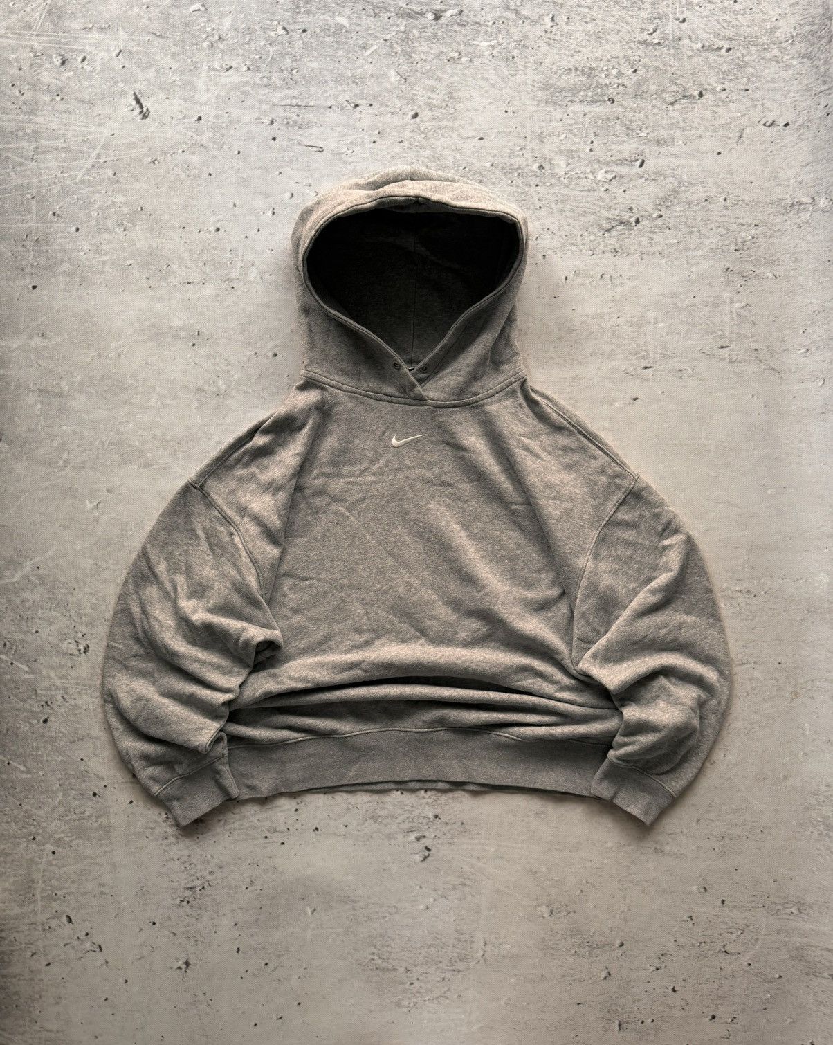 Nike × Vintage NIKE VINTAGE CENTER LOGO OVERSIZE BOXY HOODIE Size US XL / EU 56 / 4 - 1 Thumbnail