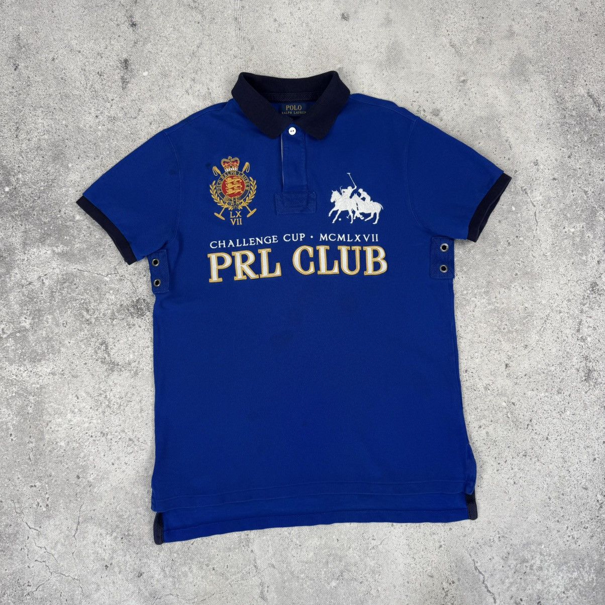 Polo Ralph Lauren Vintage Polo Ralph Lauren PRL Club Big Logo Polo Shirt Size US M / EU 48-50 / 2 - 2 Thumbnail