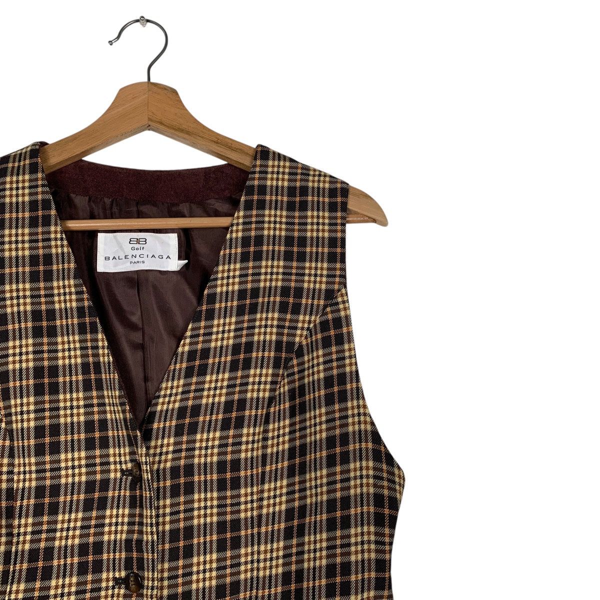 Balenciaga Balenciaga Nova Check Vest Size L / US 10 / IT 46 - 5 Thumbnail