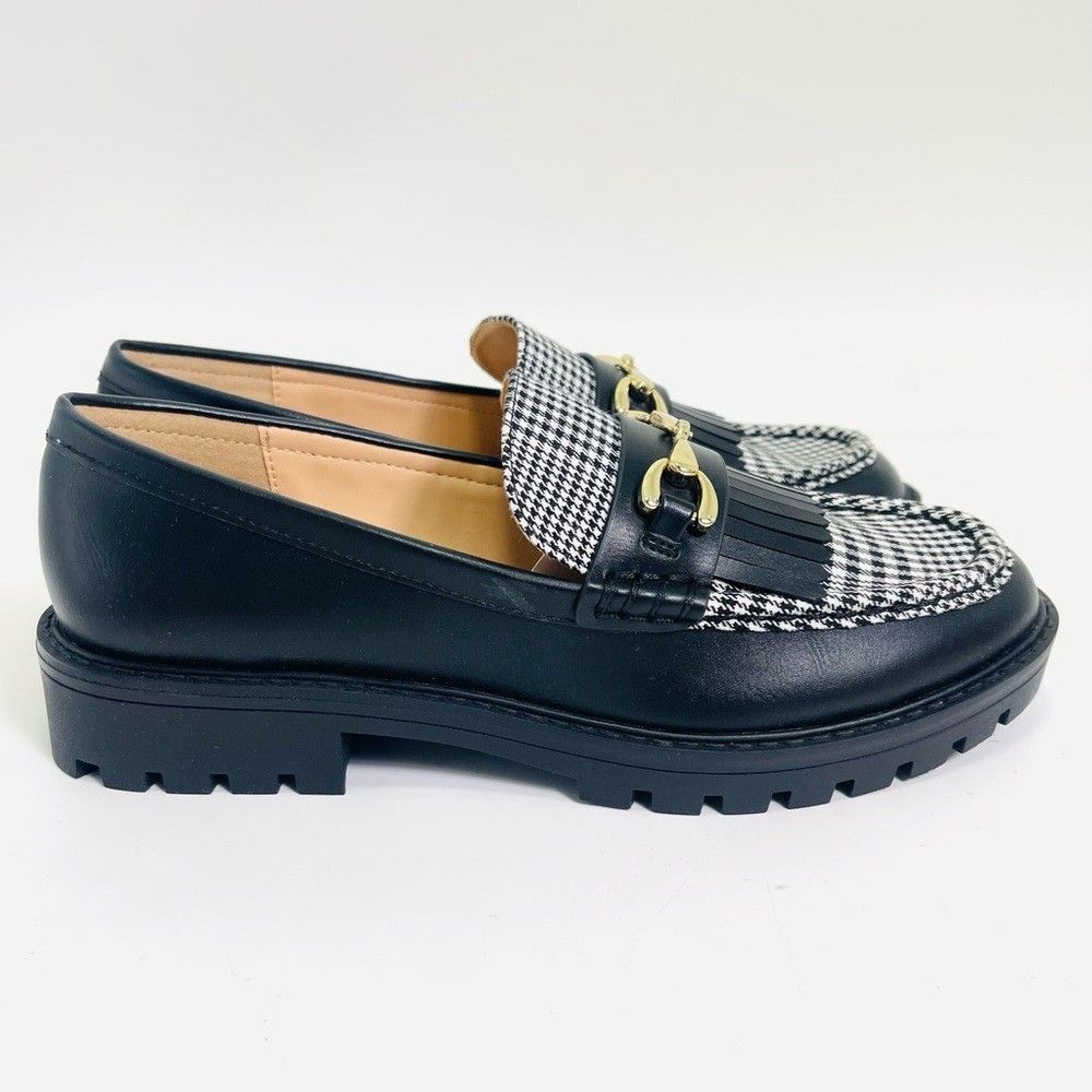 Loft LOFT Women’s Houndstooth Lug Loafers Size US 7.5 / IT 37.5 - 5 Thumbnail