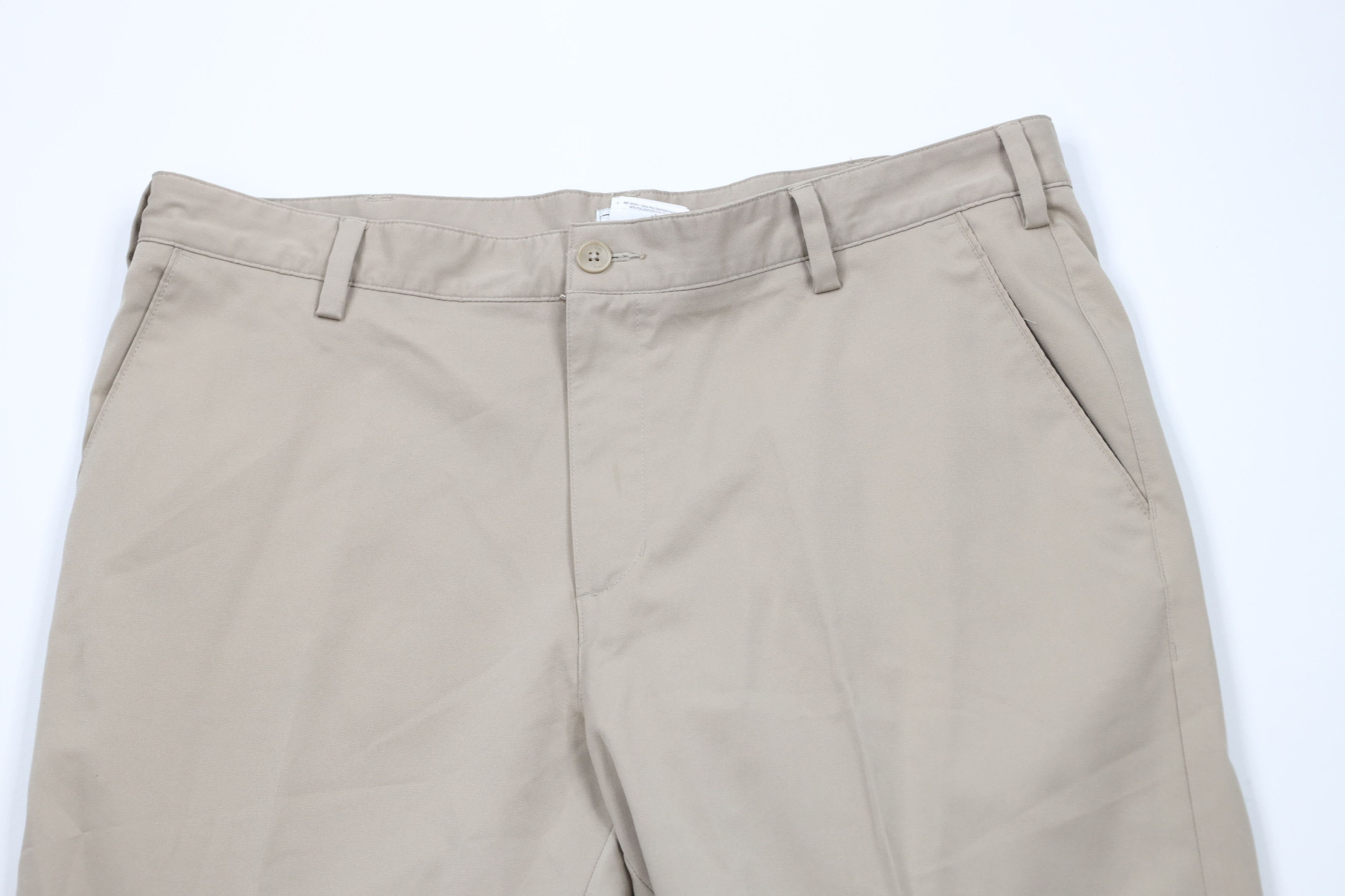 Adidas × Vintage Adidas Golf Tech Flat Front Golfing Chino Pants Beige Size US 36 / EU 52 - 2 Thumbnail