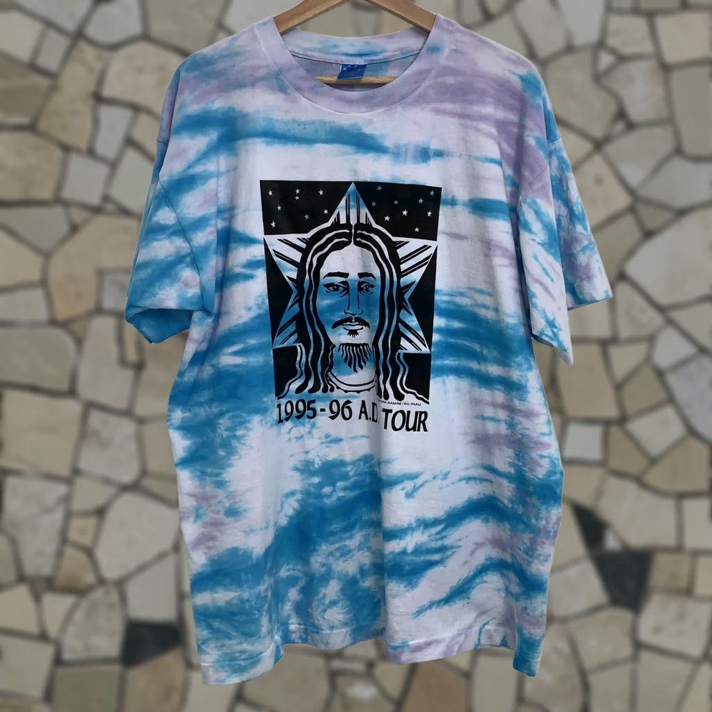 Fruit Of The Loom VINTAGE Philomena Marano x Bill Stabile T-Shirt XL Tie Dye Tee Artist 95-96 AD Size US XL / EU 56 / 4 - 1 Thumbnail