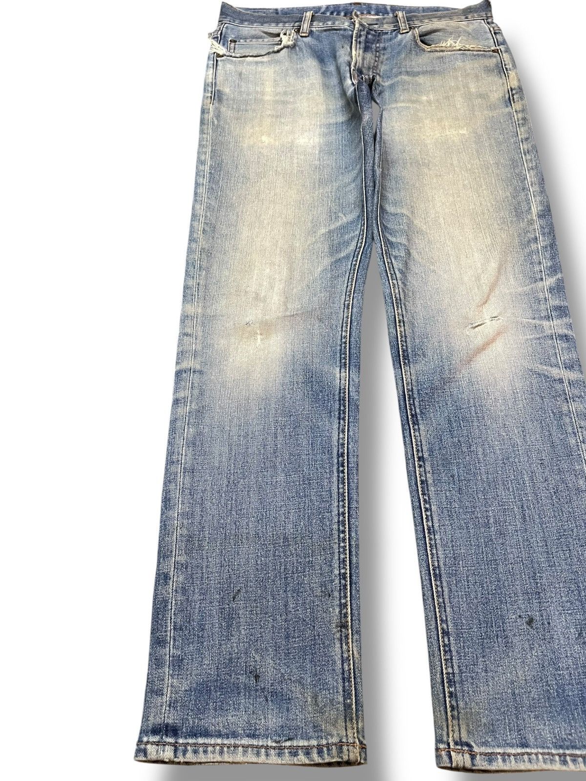 Beams Japan Vintage Beams Mudwash Slim Fit Deni Size US 31 - 3 Thumbnail