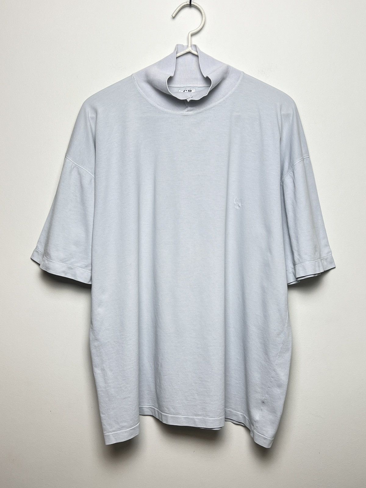 C.P. Company 1989 cp company osti vintage baby blue moc neck t-shirt Size US L / EU 52-54 / 3 - 1 Thumbnail