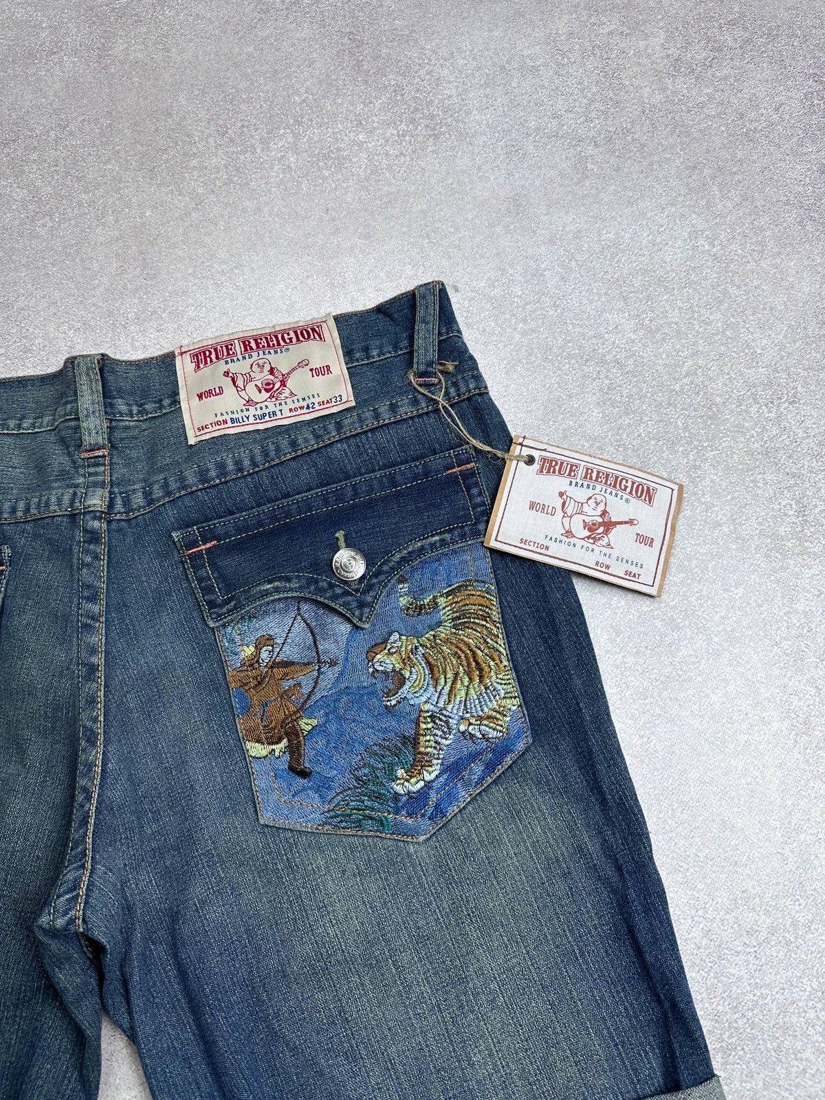True Religion Vintage NWT True Religion Japanese Embroidery Shorts 32 Size US 32 / EU 48 - 3 Thumbnail