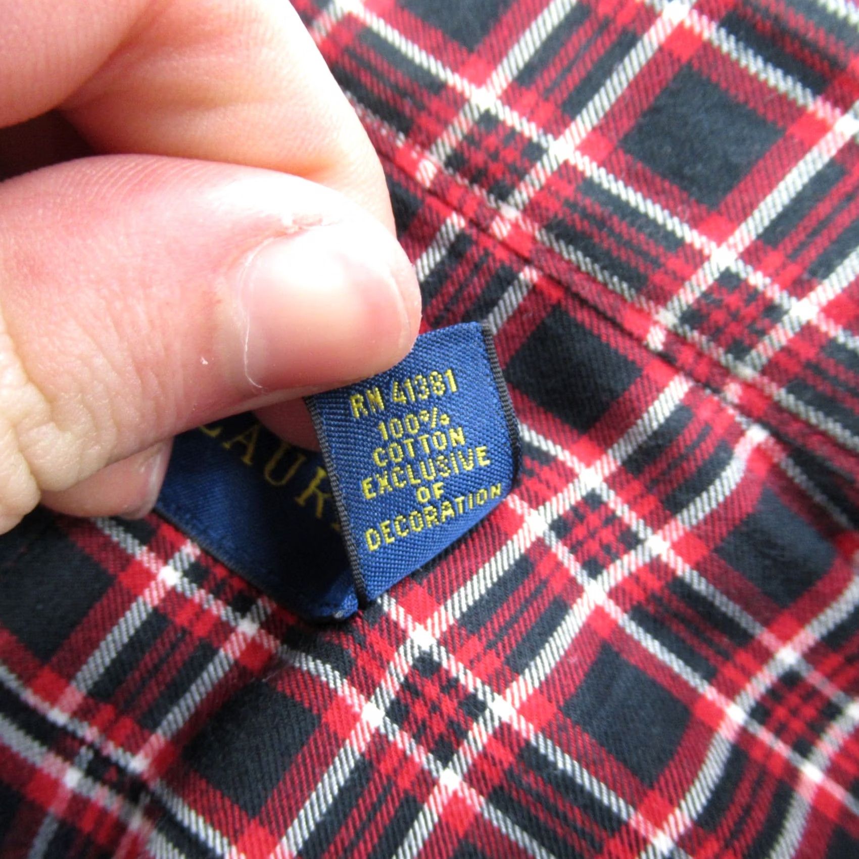 Ralph Lauren Ralph Lauren Shirt Mens Large Long Sleeve Plaid Lightweight Button Front Casual Size US L / EU 52-54 / 3 - 5 Thumbnail