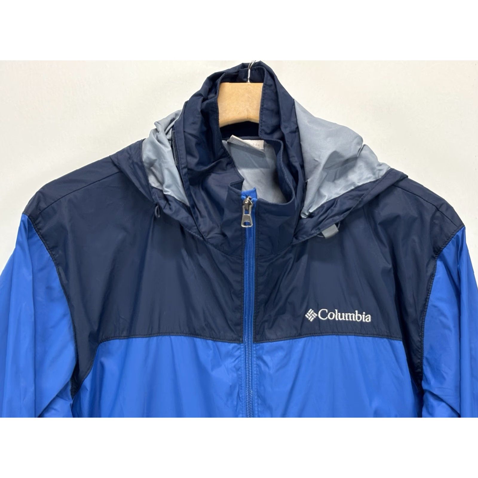 Vintage Columbia Men's Rain Jacket Large Blue Nylon Packable Outdoor Hiking Walking Size US L / EU 52-54 / 3 - 2 Thumbnail
