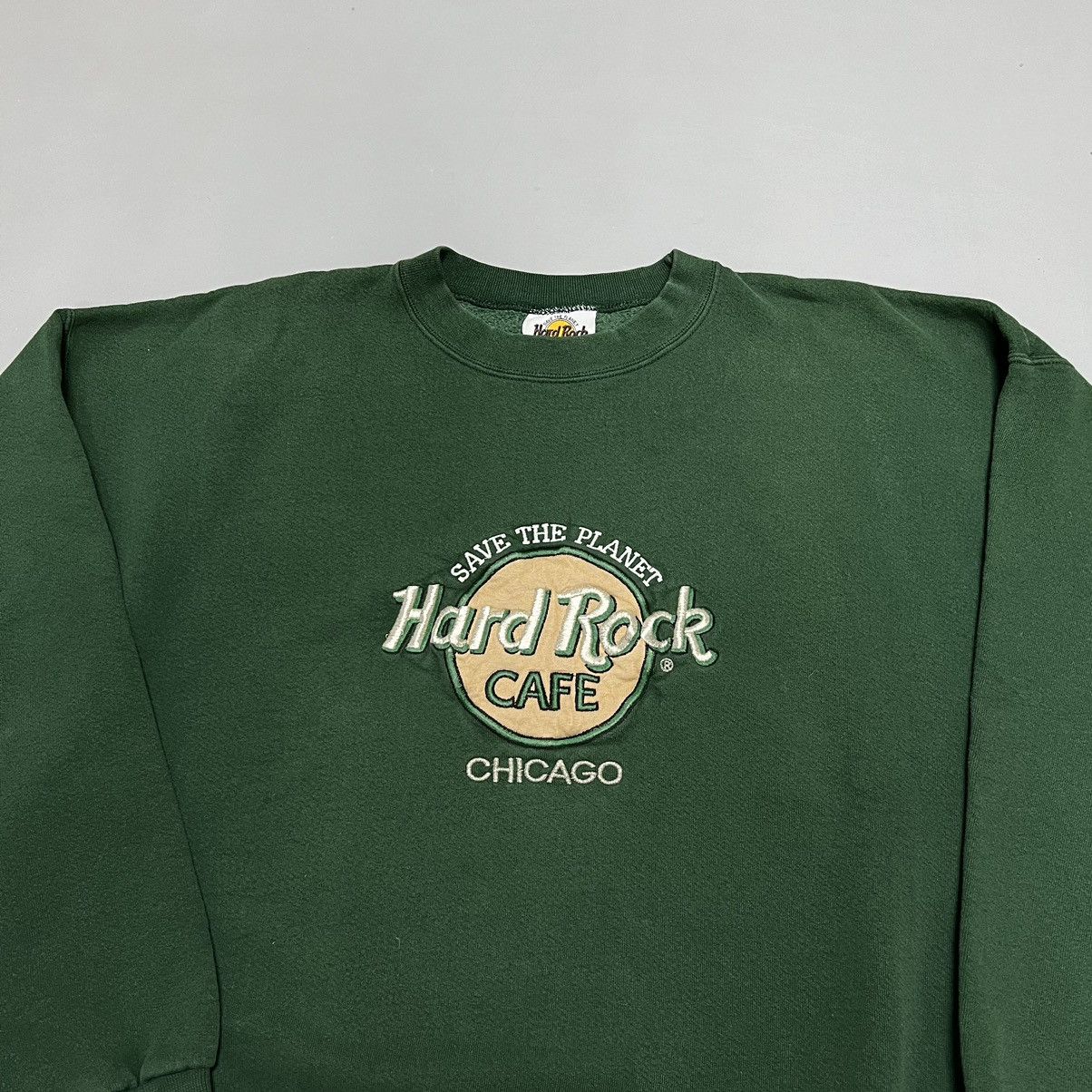Hard Rock Cafe Vintage Hard Rock Cafe Chicago crewneck sweatshirt USA 🇺🇸 Size US XL / EU 56 / 4 - 3 Thumbnail