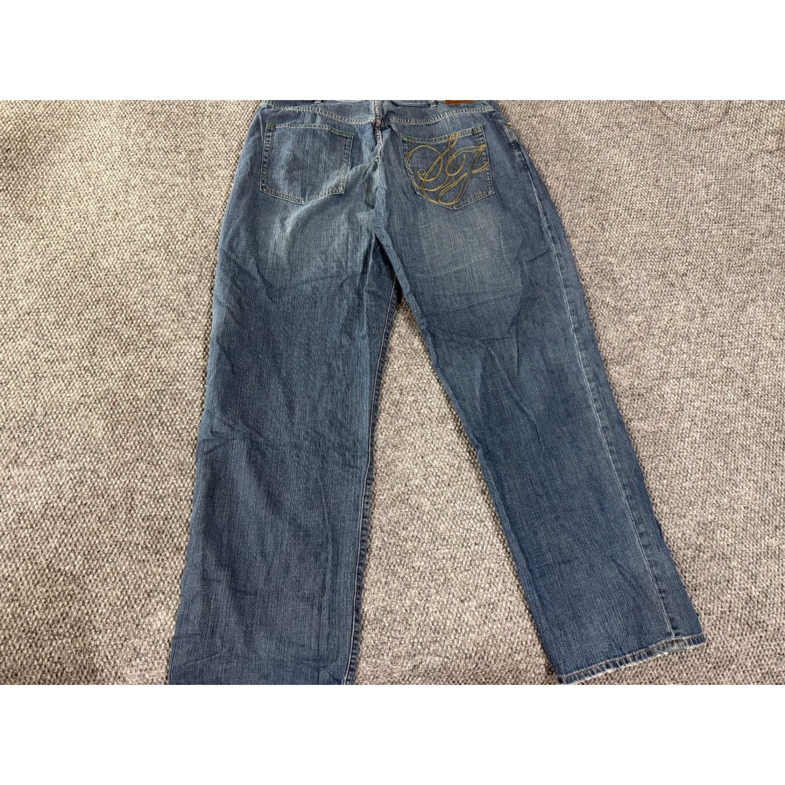 Sean John Sean John Jeans Men 38x34 Relaxed Straight Denim Blue Hip Hop 90s 2000s Baggy Straight American Mens Size US 38 / EU 54 - 7 Thumbnail