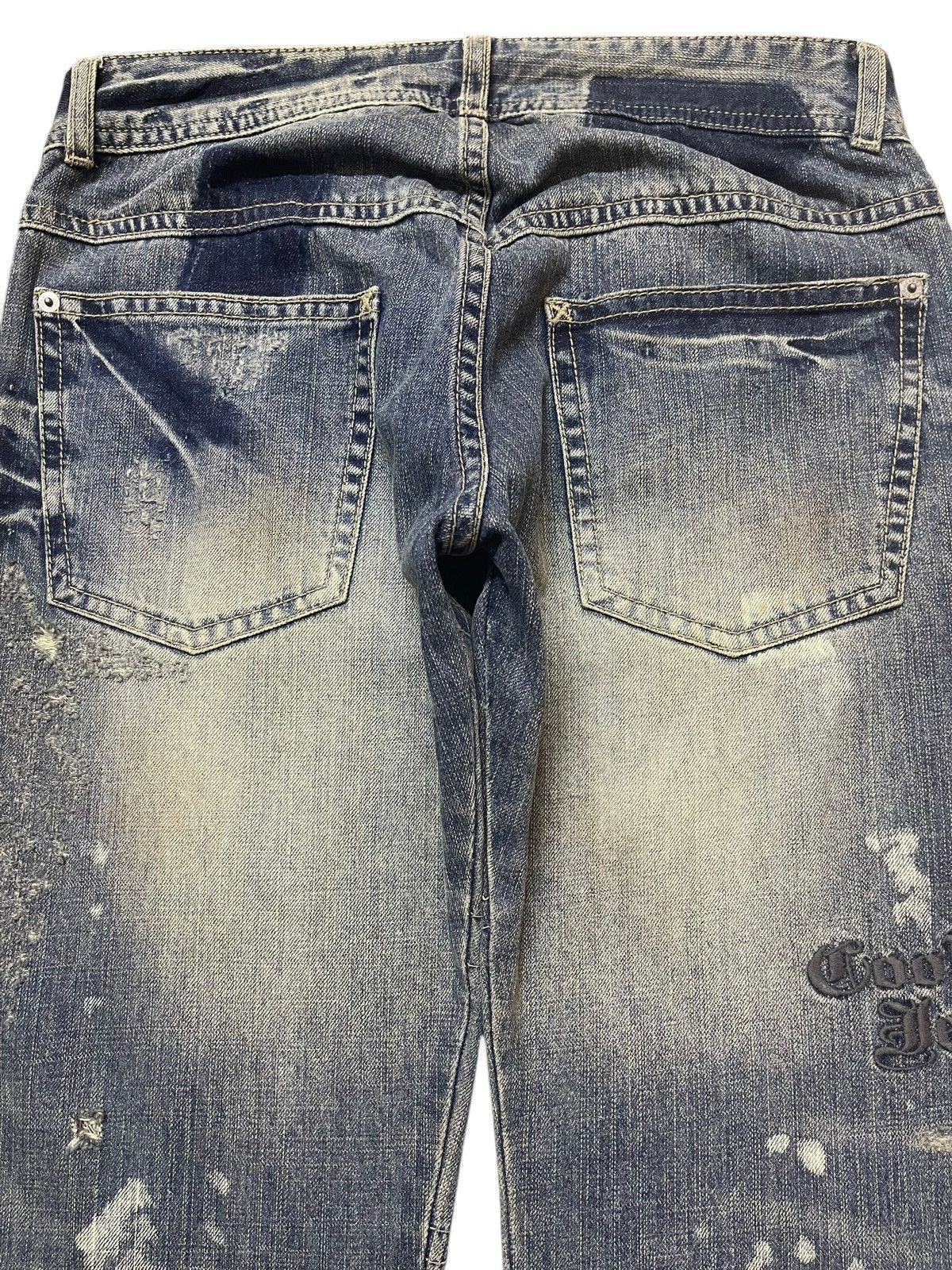 Tornado Mart Vintage Japanese Brand Mud Wash Tribal Distress Bullet Style Size US 31 - 5 Thumbnail