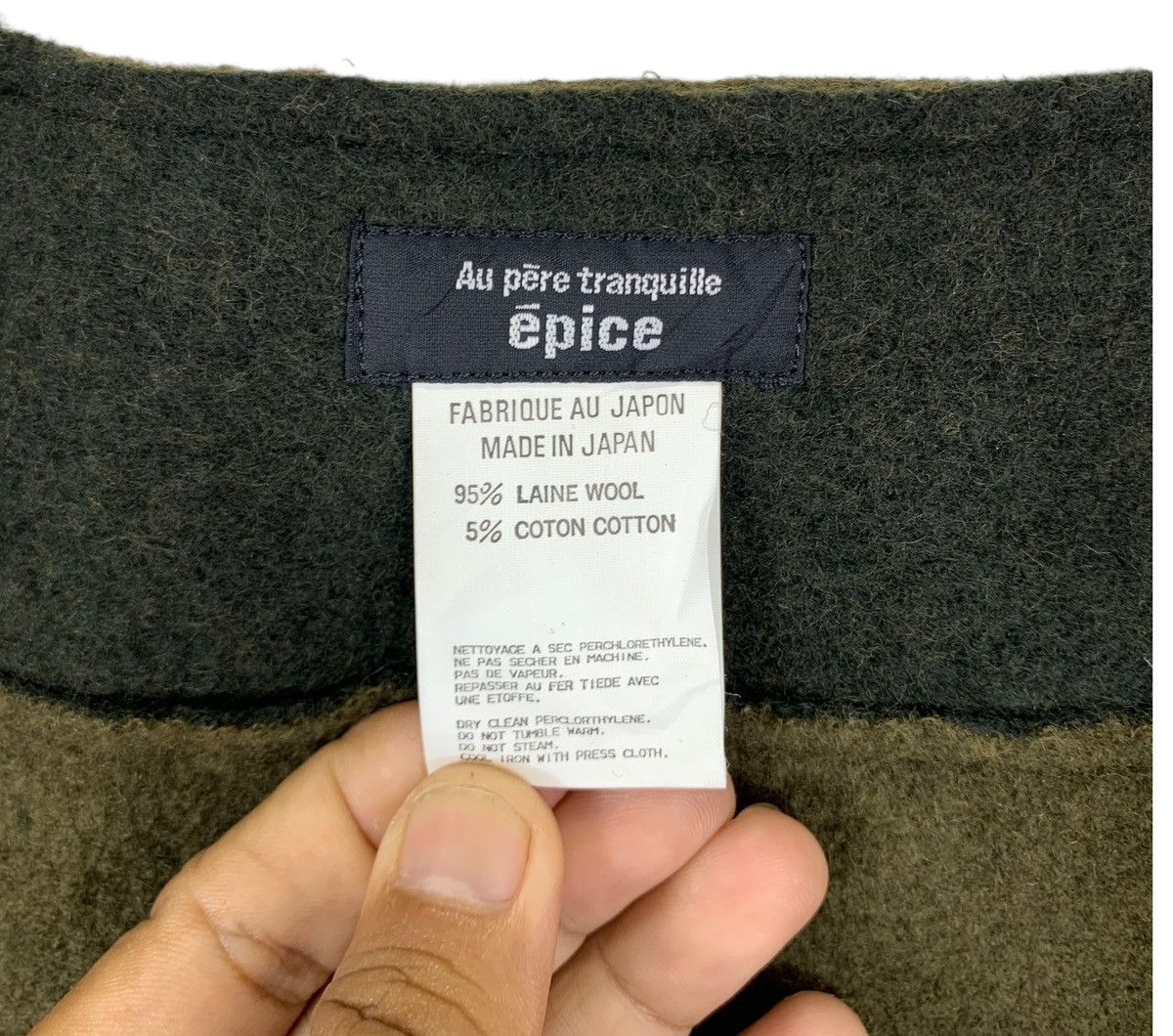Japanese Brand × Yohji Yamamoto VINTAGE AU PERE TRANQUILLE EPICE JAPANESE BRAND SKIRTS Size 28" / US 6 / IT 42 - 11 Thumbnail