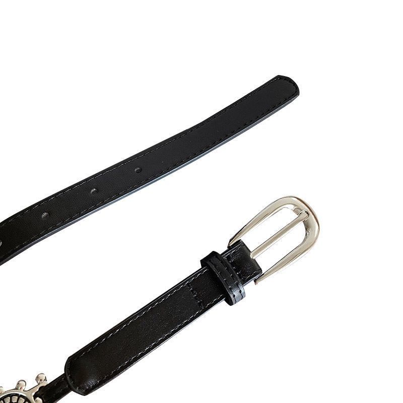 Designer Modern Vintage Belt Riveted Belts Menswear Accessories Size ONE SIZE - 5 Thumbnail