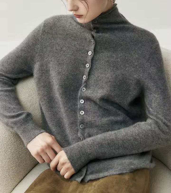 Extreme Cashmere 100% Cashmere Pullover Sweater Cardigan Casual Turtleneck Size M / US 6-8 / IT 42-44 - 1 Thumbnail