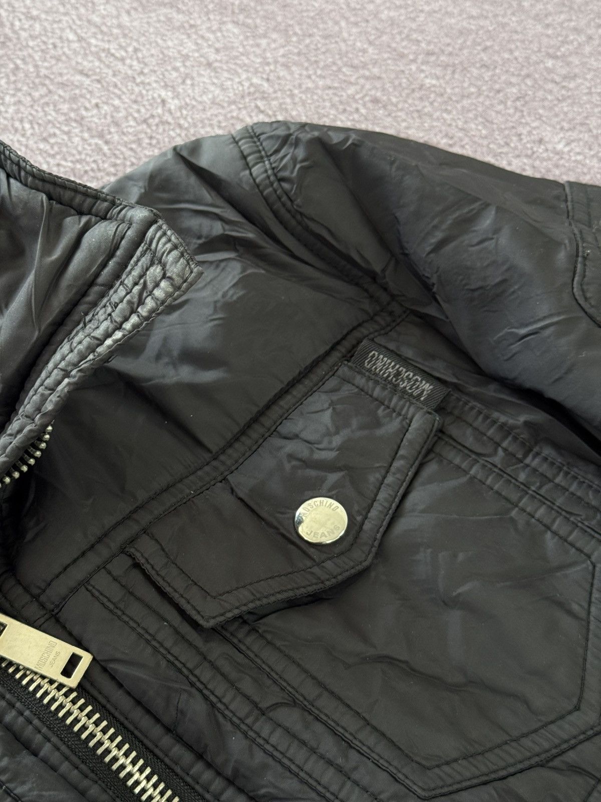 Moschino 00’s Moschino Jeans Nylon Multiple Pockets Parka Jacket Size M / US 6-8 / IT 42-44 - 9 Thumbnail