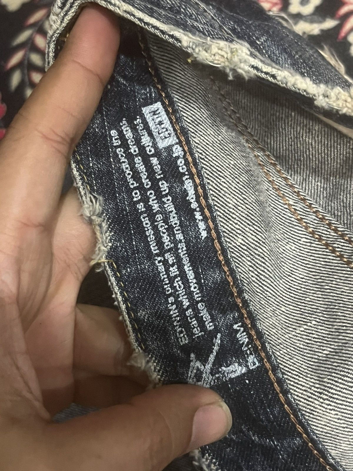 Edwin Edwin S02R Japan Blue Washed Distressed Straight Leg Jeans Size US 28 / EU 44 - 17 Thumbnail