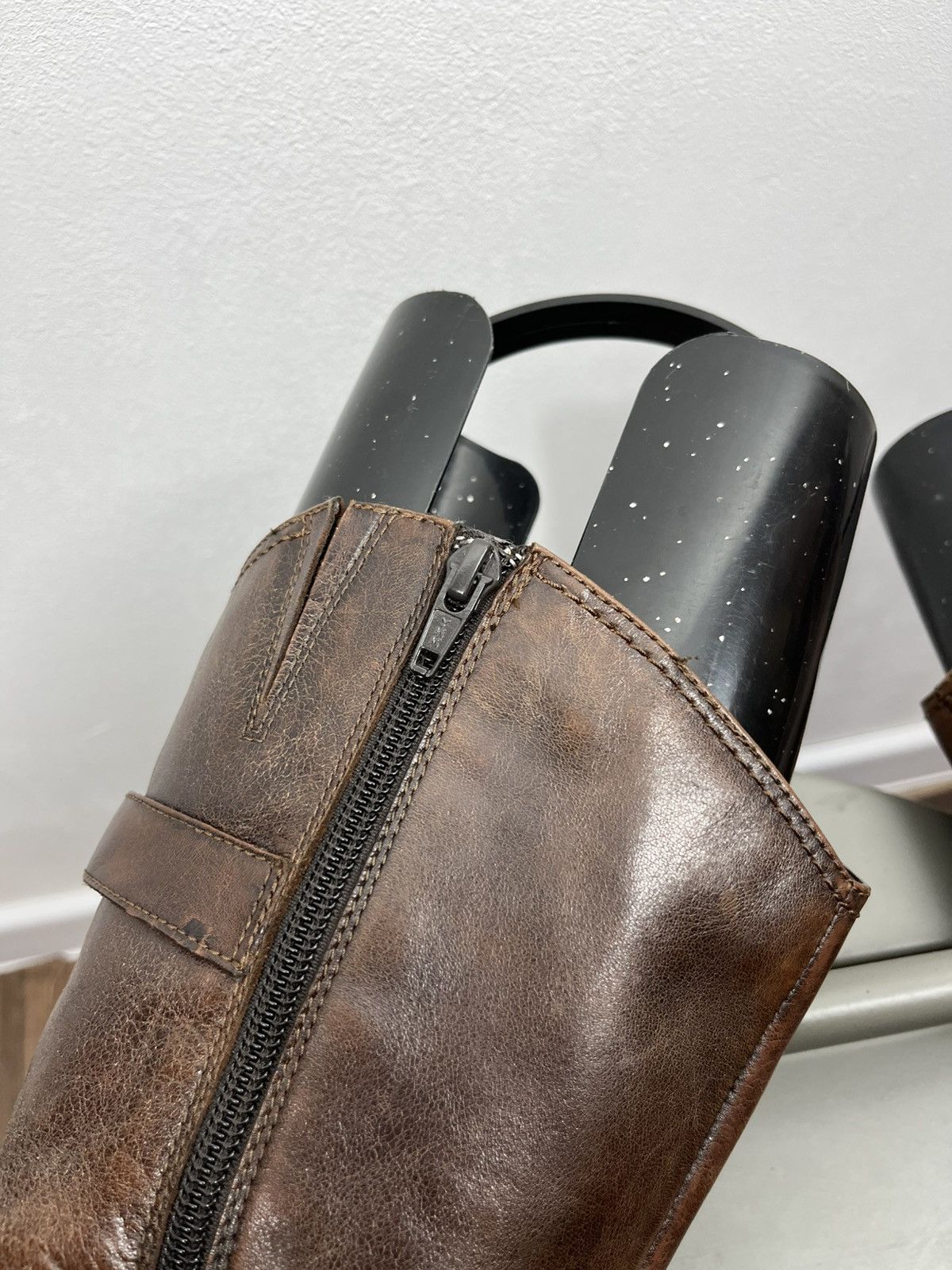 Other Vintage Brown Leather Buckle Boots US 6.5 Distressed Style Size US 6.5 / IT 36.5 - 9 Thumbnail