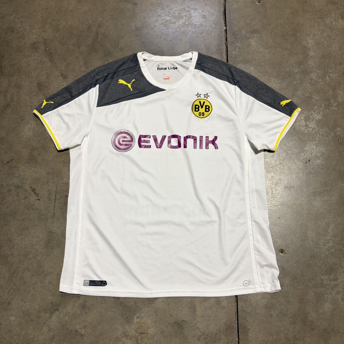 Puma Borussia Dortmund Puma Soccer Jersey Third Alternate 2013-15 Size US XXL / EU 58 / 5 - 1 Thumbnail