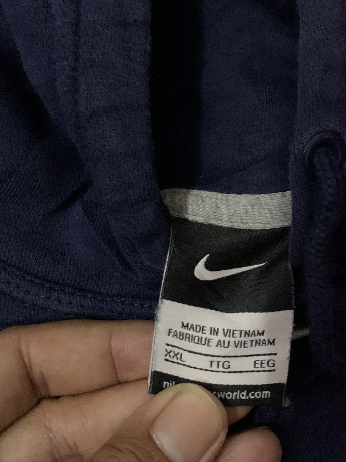 Nike × Vintage Nike Centre Swoosh Hoodies Size US XXL / EU 58 / 5 - 4 Thumbnail