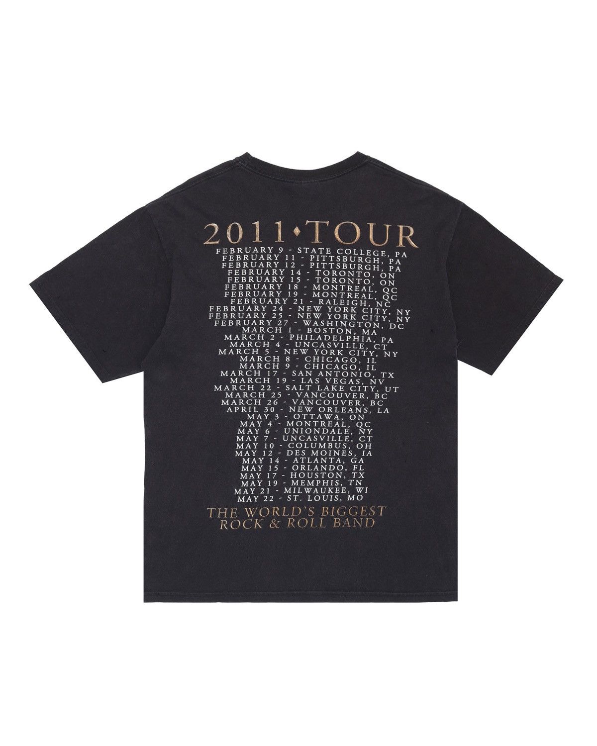 Band Tees Bon Jovi 2011 Tour Winged Dagger Heart Hanes Heavyweight Size US L / EU 52-54 / 3 - 2 Thumbnail