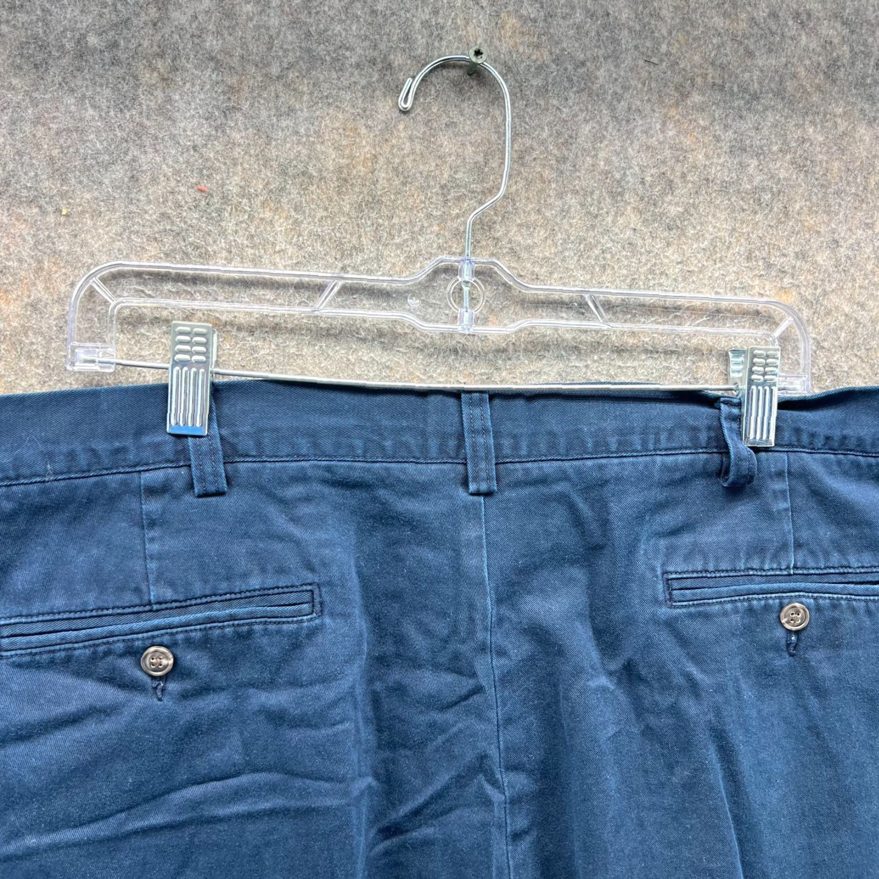 Polo Ralph Lauren VINTAGE Ralph Lauren Shorts Mens 38 Blue Navy Chino Pleated 9' Canvas Cotton Shirt Size US 38 / EU 54 - 4 Thumbnail